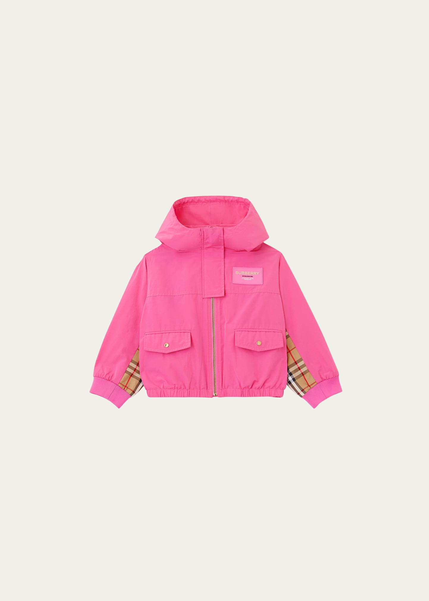 Girl's Marina Horseferry Appliqué Jacket, Size 3-14