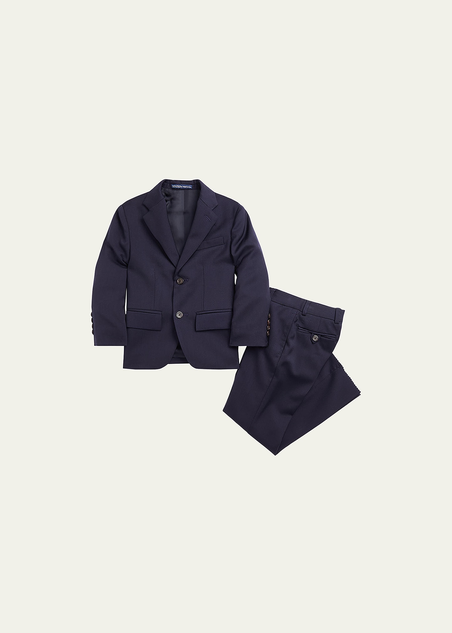 Ralph Lauren Kids' Boy's Tailored Wool Twill Two-piece Suit In Classic Navy