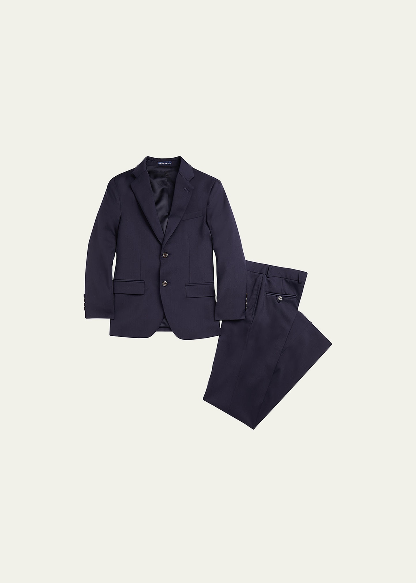 Ralph Lauren Kids' Boy's Tailored Wool Twill Two-piece Suit In Classic Navy