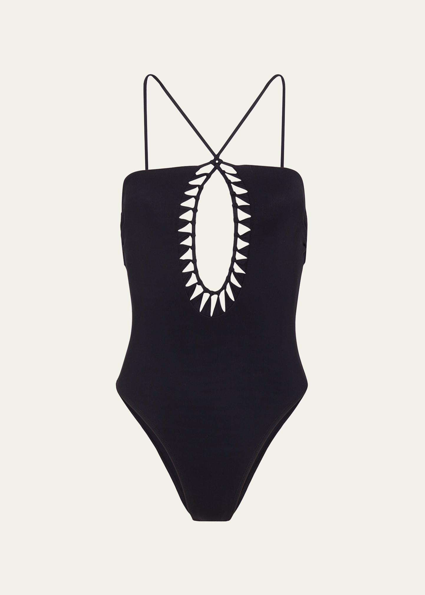 Vix Leeza Brazilian One-piece Swimsuit In Black