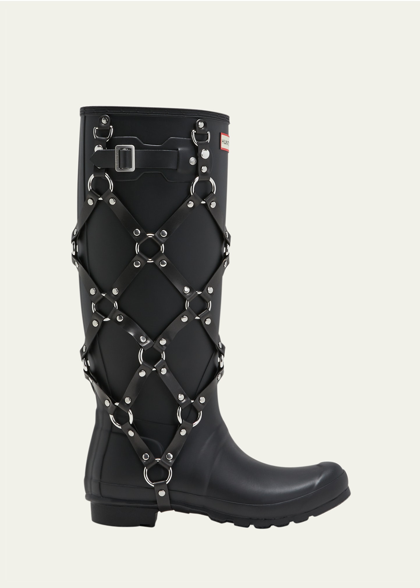 Shop Noir Kei Ninomiya X Hunter Harness Rain Boots In Black