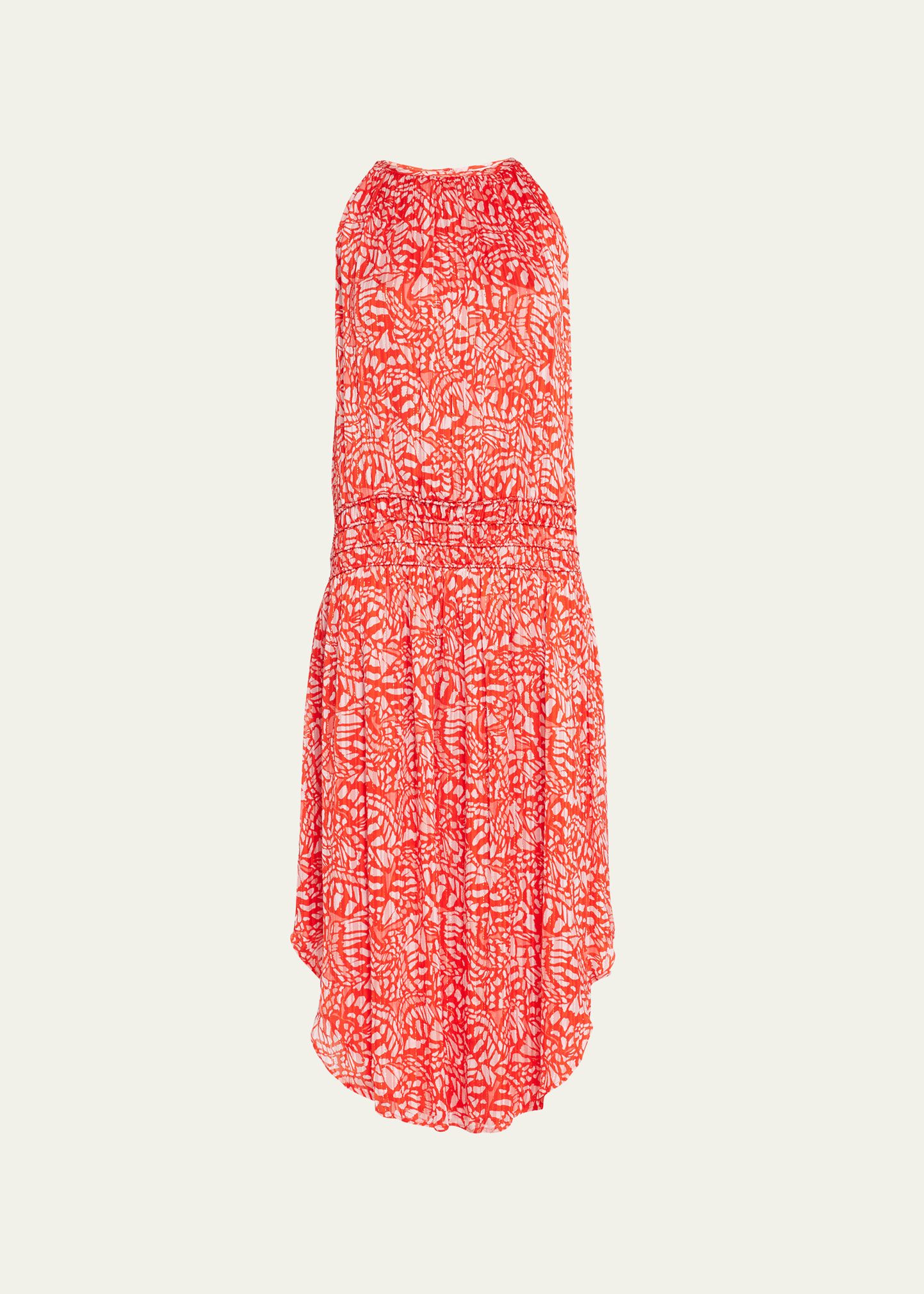 Ramy Brook Printed Audrey Midi Dress In Grenadine Butterf