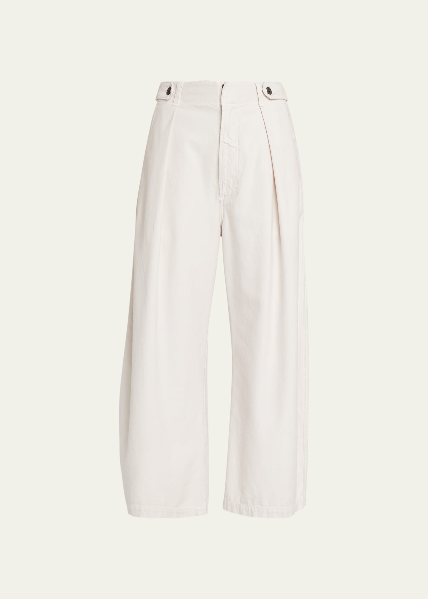 Shop Citizens Of Humanity Payton Wide Utility Trousers In Oysterette Md