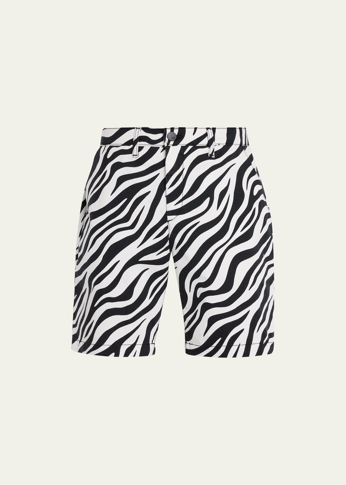Men's Cruise Zebra-Print Twill Shorts