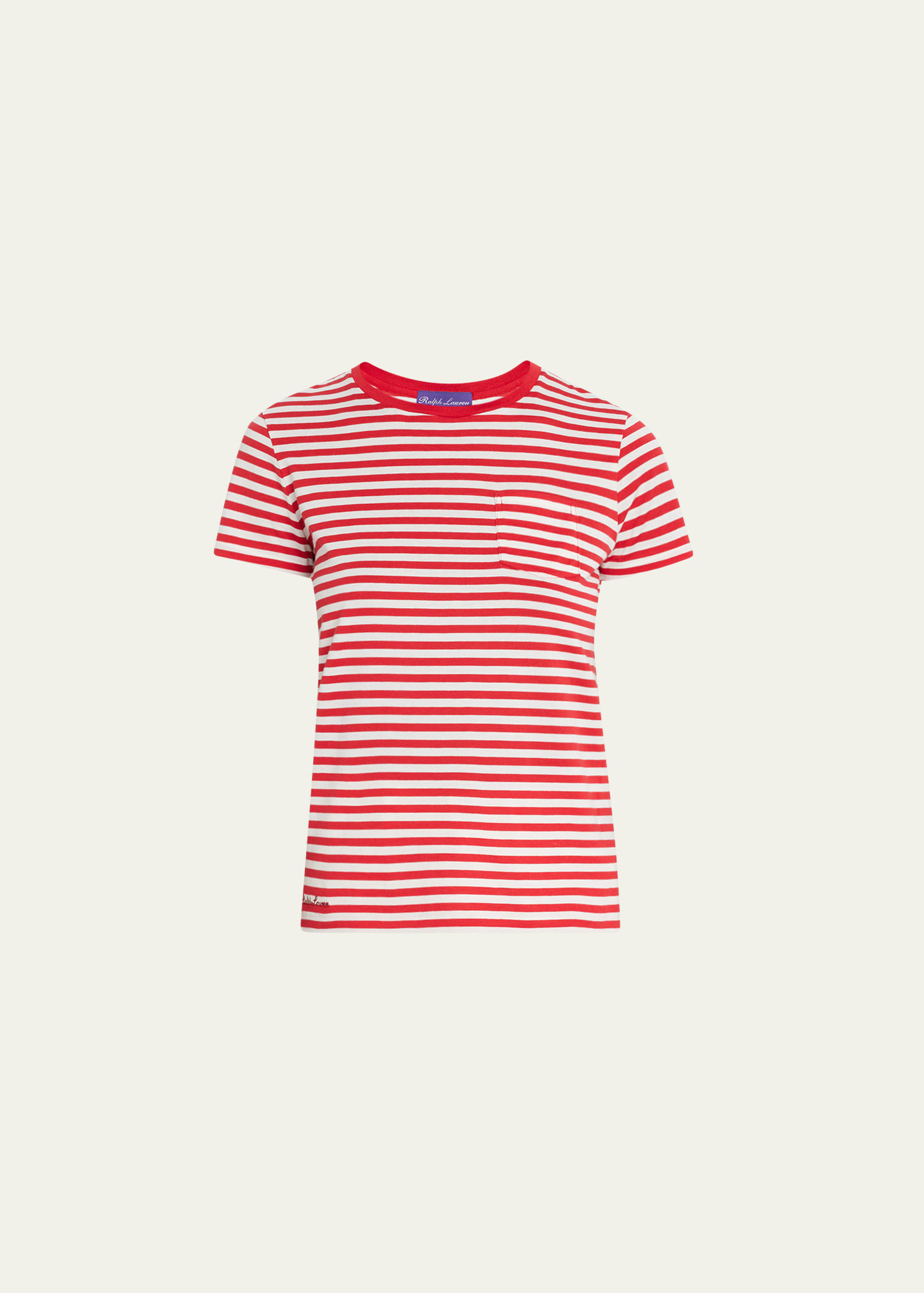 RALPH LAUREN STRIPED SHORT-SLEEVE KNIT T-SHIRT