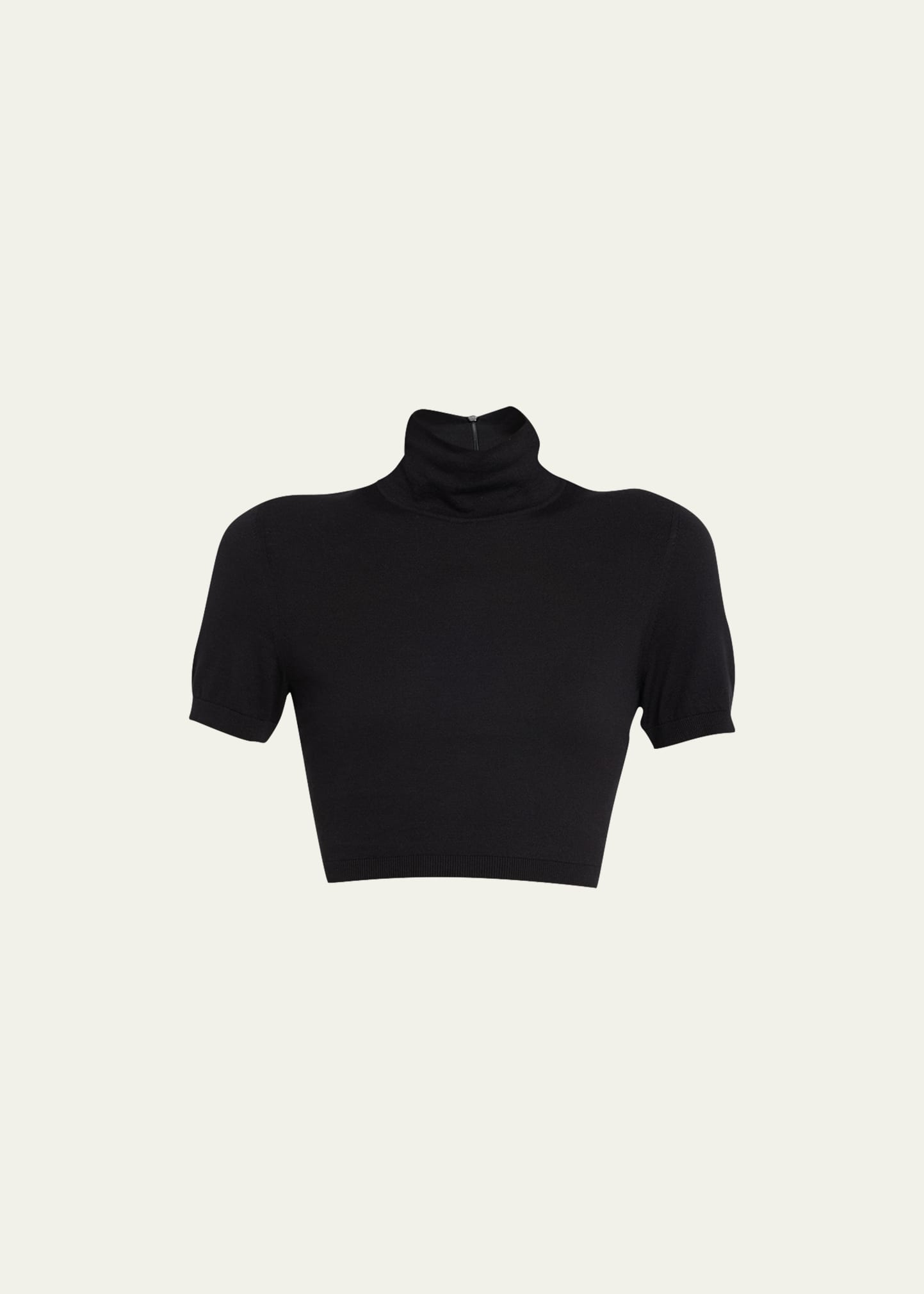 Aire Knit Turtleneck Crop Top