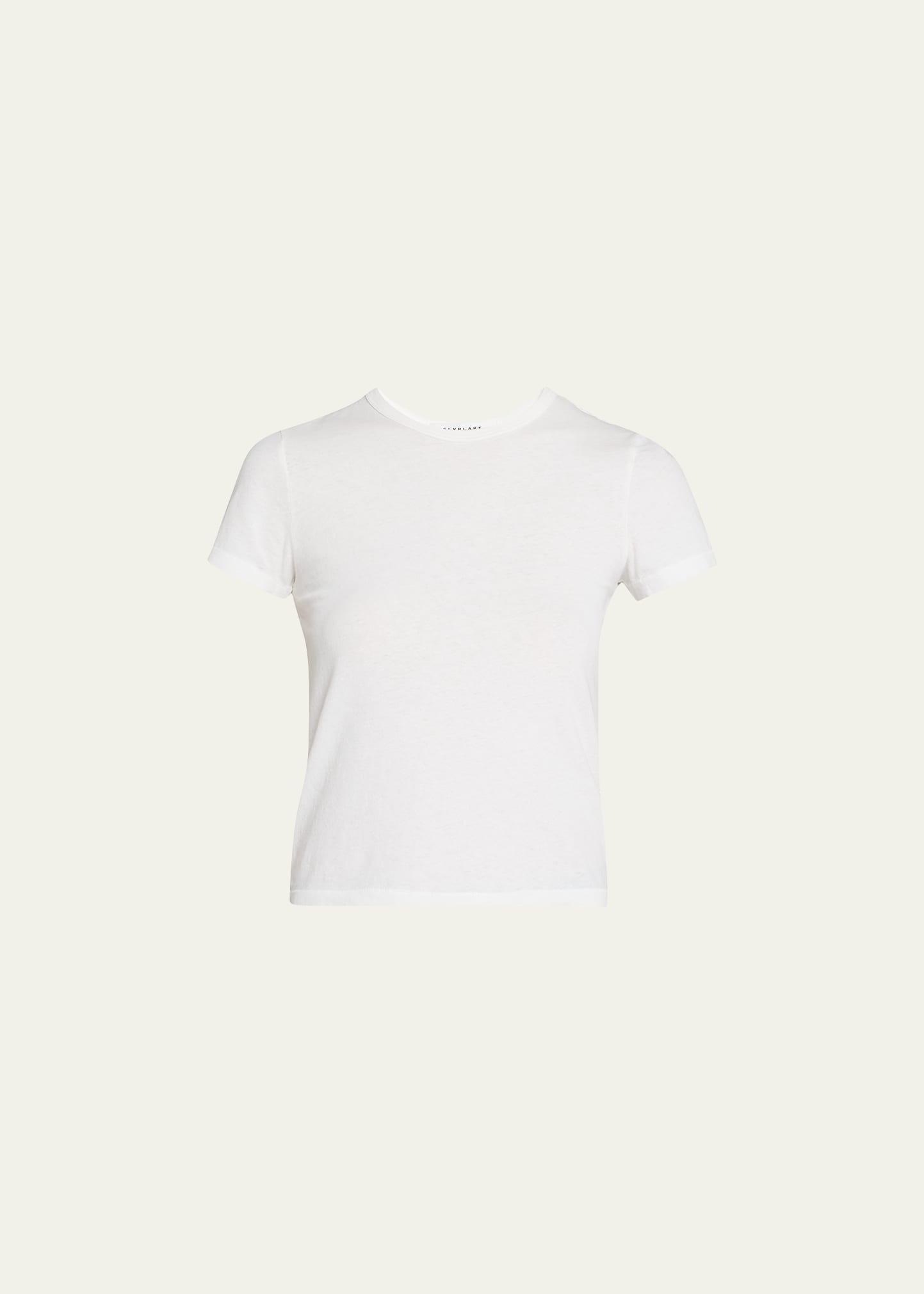 Slvrlake Baby Tee In Natural Wh