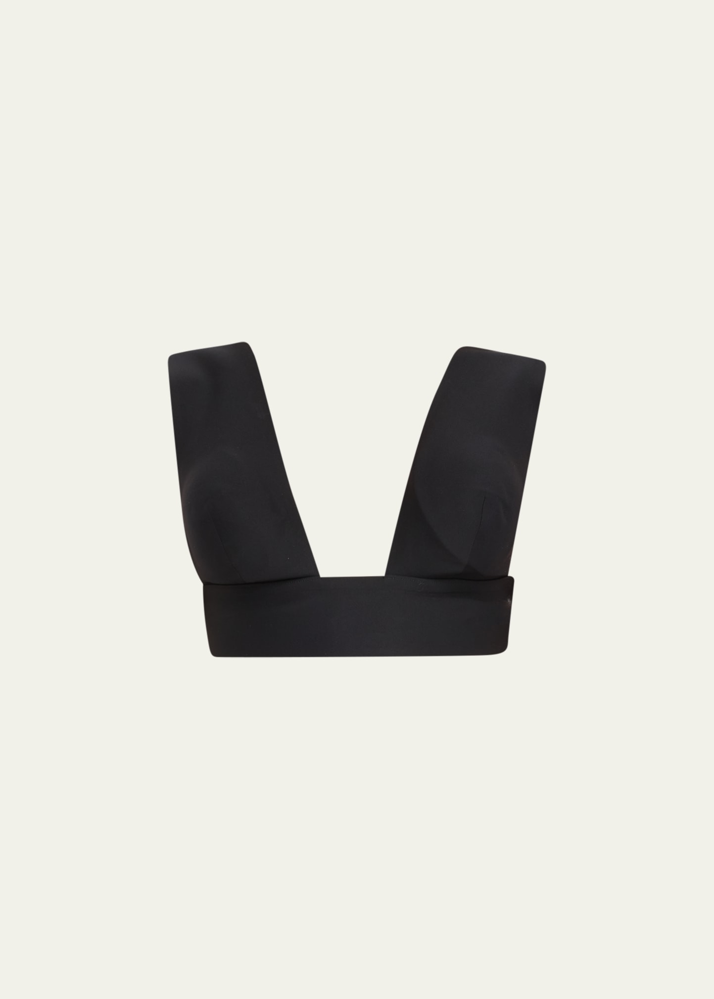 Livy Chelsea Park Plunge Bikini Top In Black