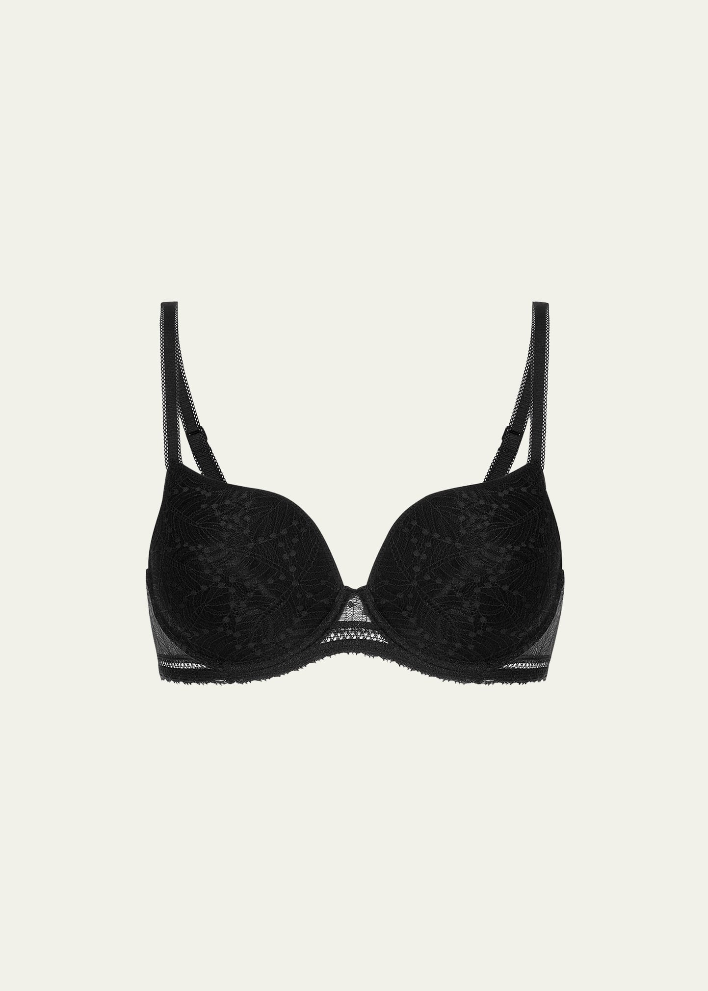 Simone Perele Comete Lace Plunge Bra In Black