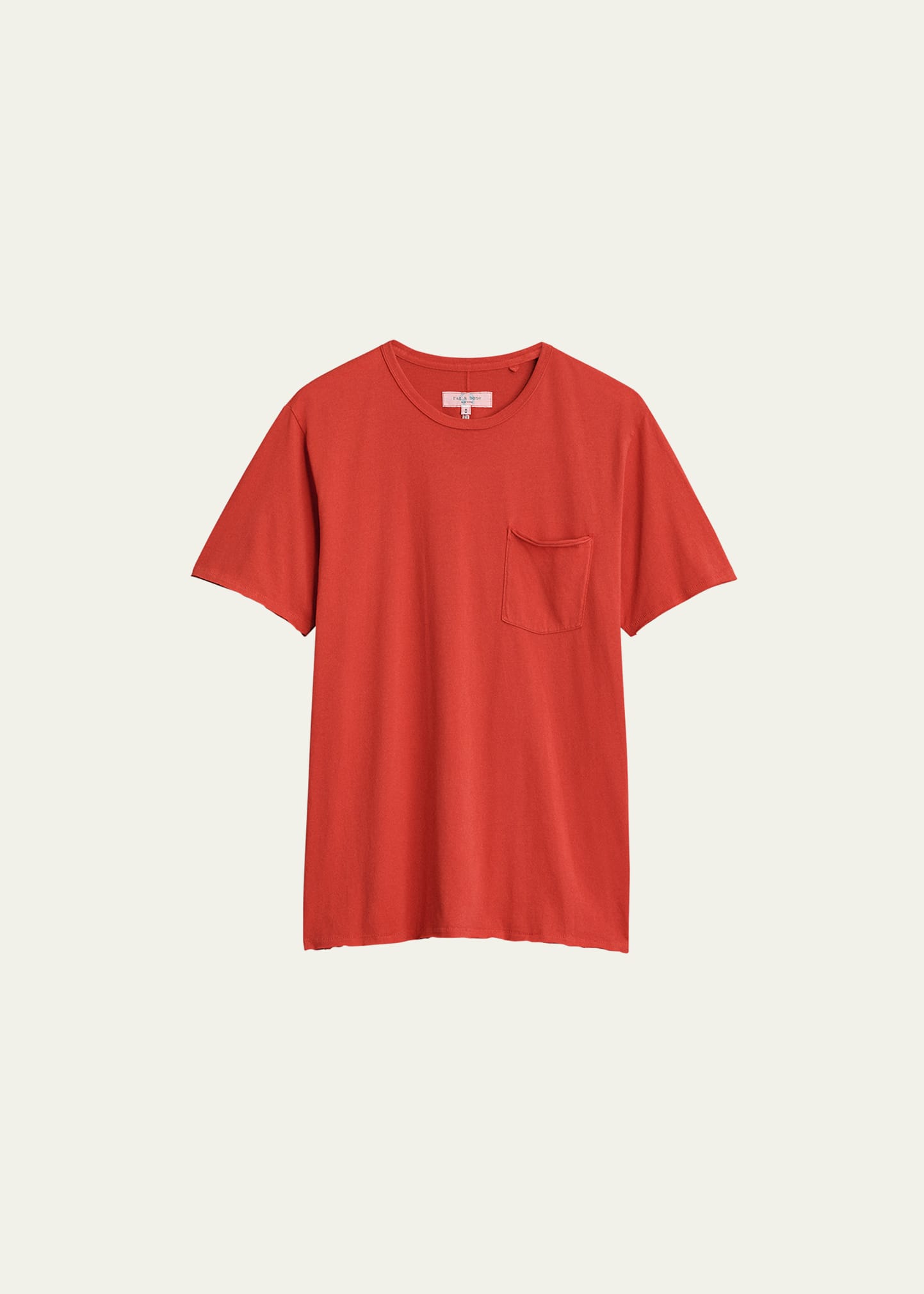 Shop Rag & Bone Men's Miles Principal Jersey T-shirt In Red