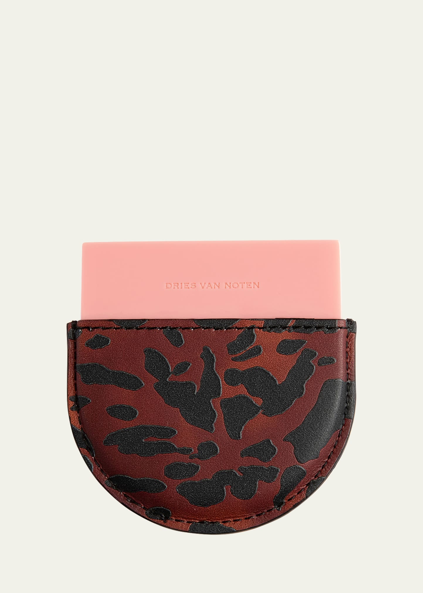 Dries Van Noten Pink Handheld Mirror In Resine Pink