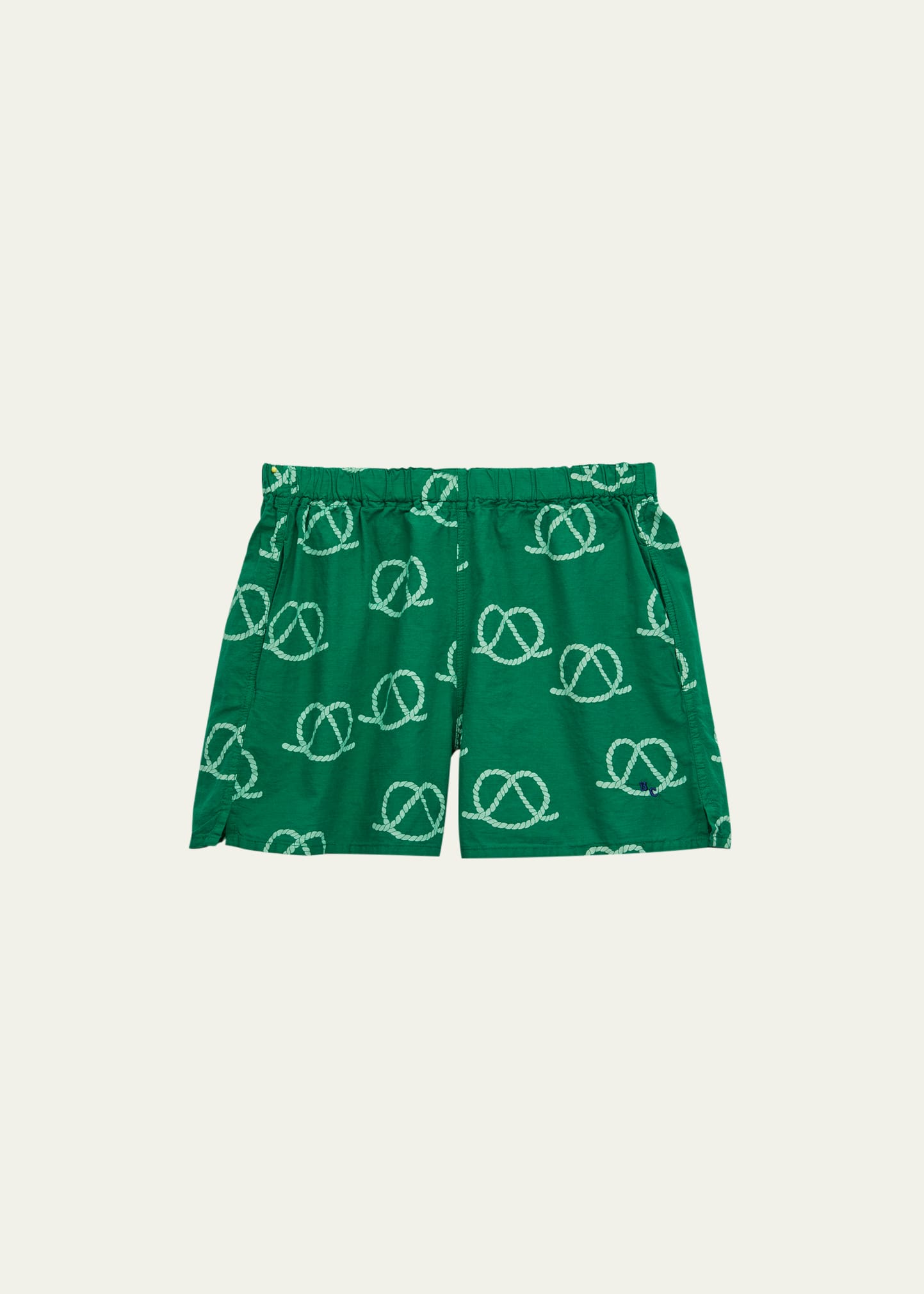Bobo Choses Girl's Pretzel Rope-Print Shorts, Size 2-13