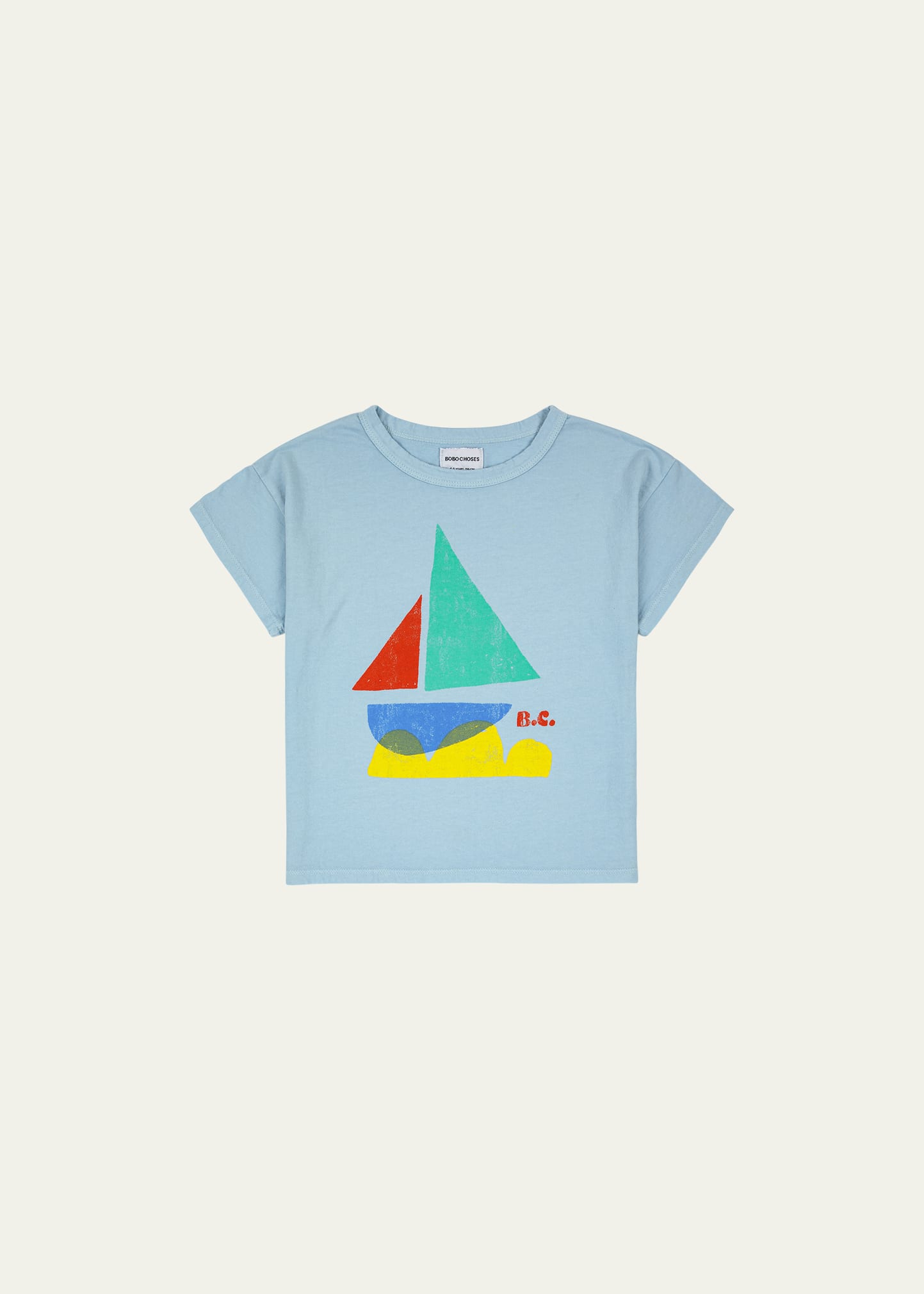Bobo Choses Boy's Multicolor Graphic Sailboat T-Shirt, Size 2-13