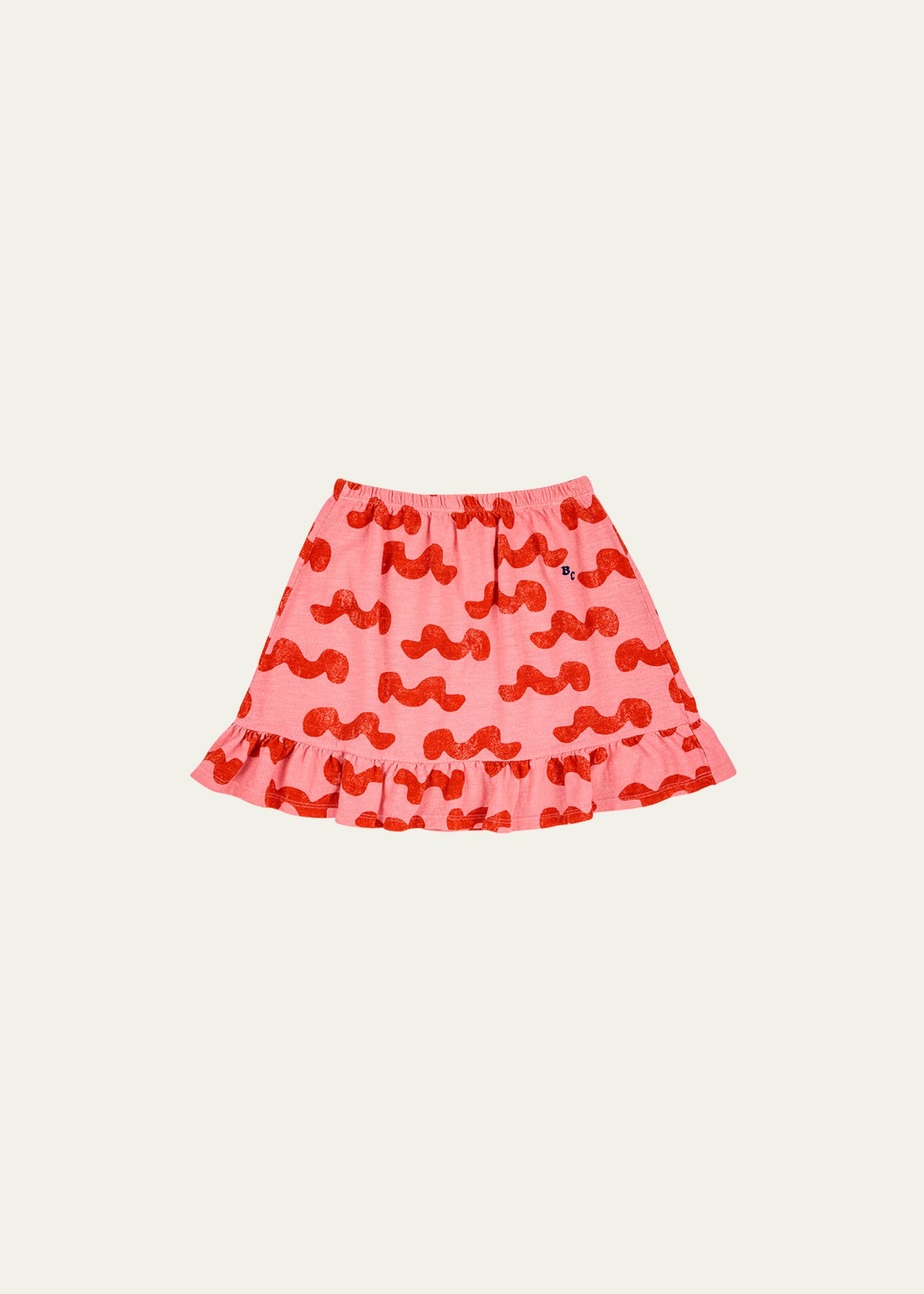 Bobo Choses Girl's Waves Ruffle-Hem Skirt, Size 2-13