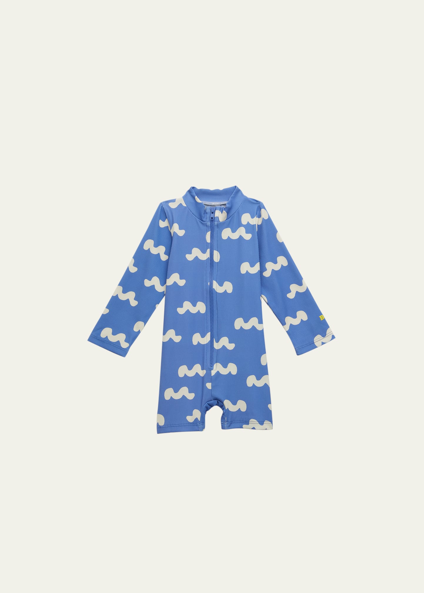 Bobo Choses Girl's Allover Waves Swim Playsuit, Size 6M-24M