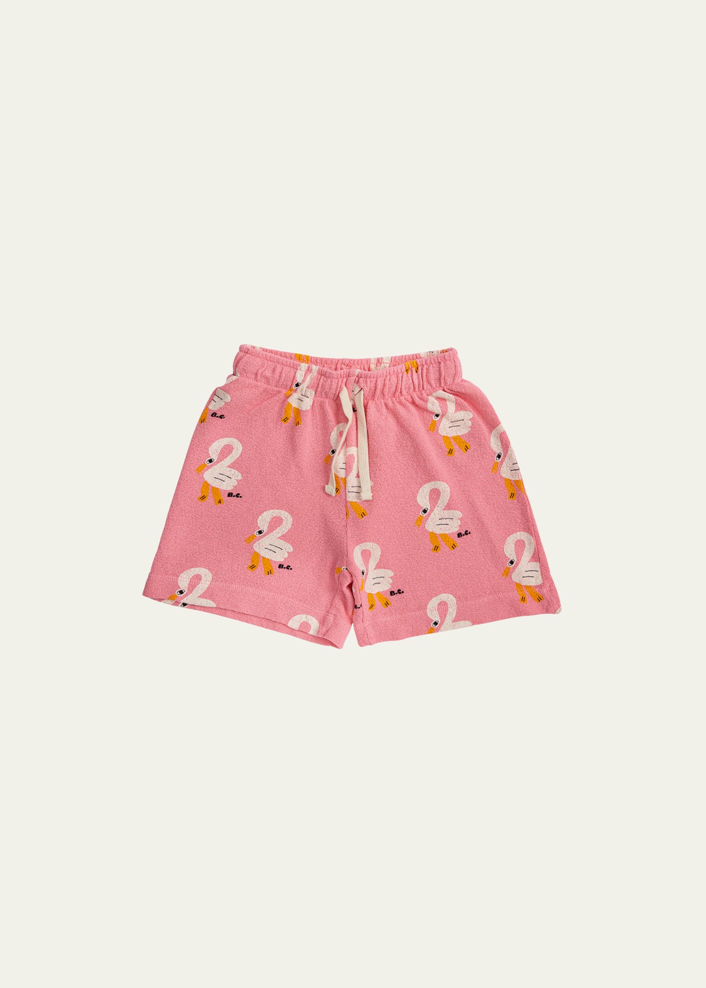 Bobo Choses Girl's Pelican Cotton Bermuda shorts, Size 2-13