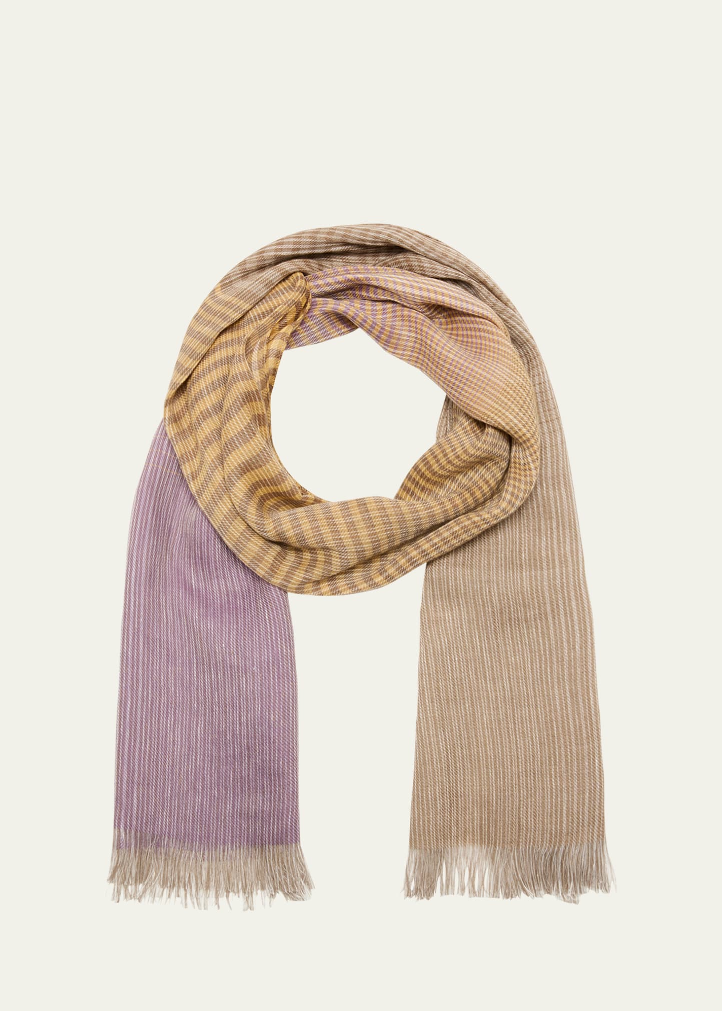 Men's Kansas Multi-Stripe Scarf