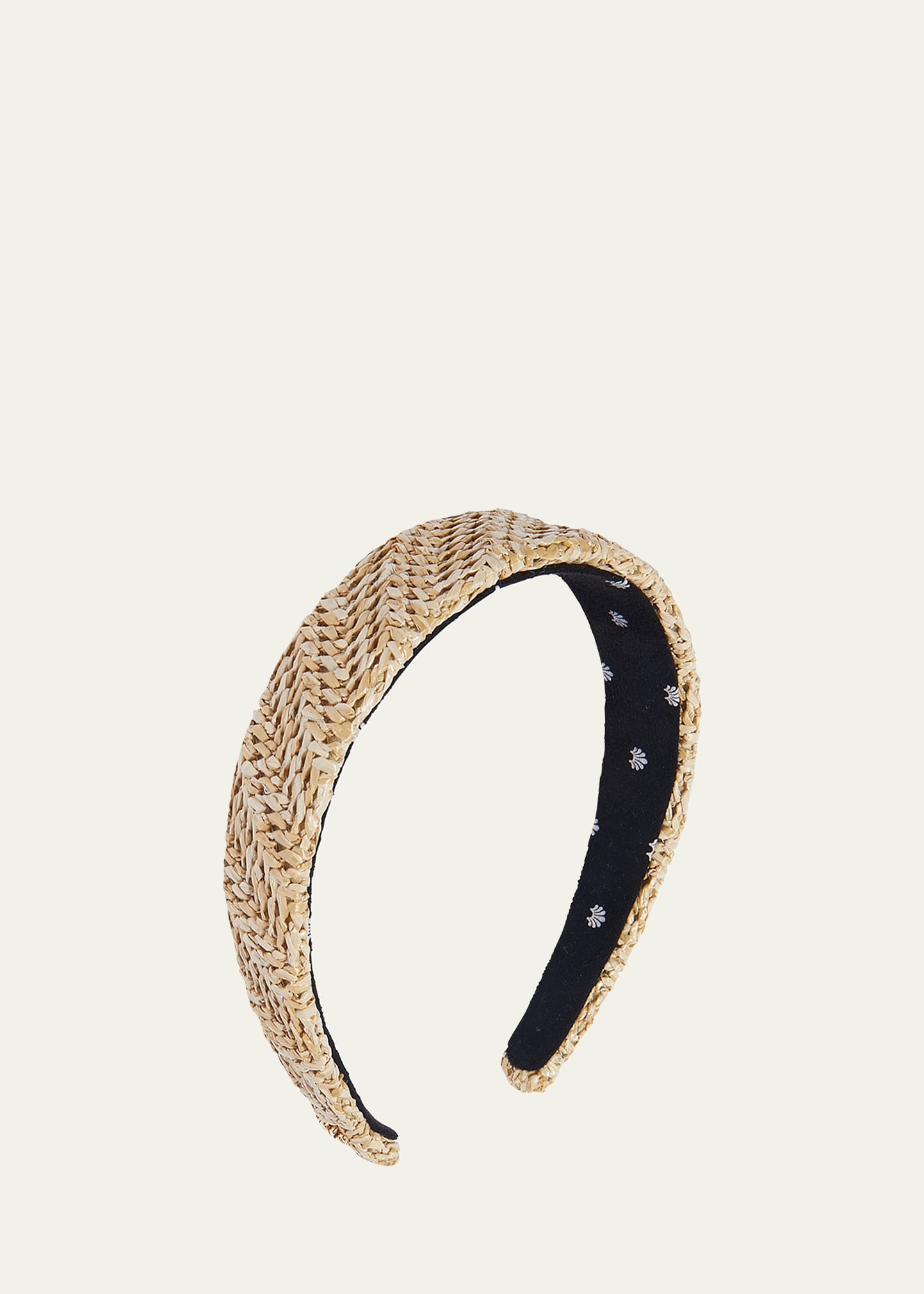 Shop Lele Sadoughi Bessette Raffia Headband In Natural