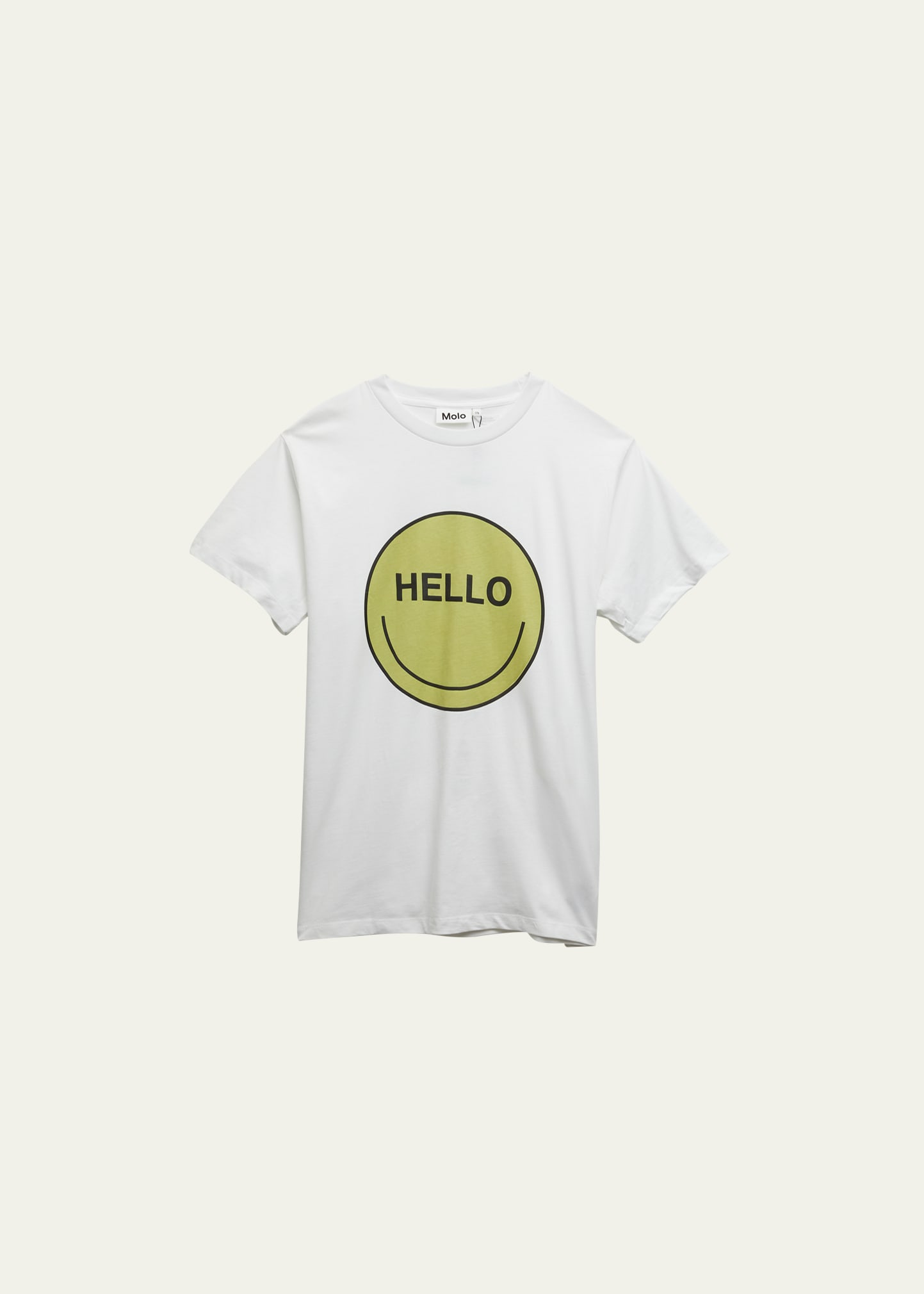 Molo Kid's Roxo Happy Face Graphic T-shirt In Hello Smile