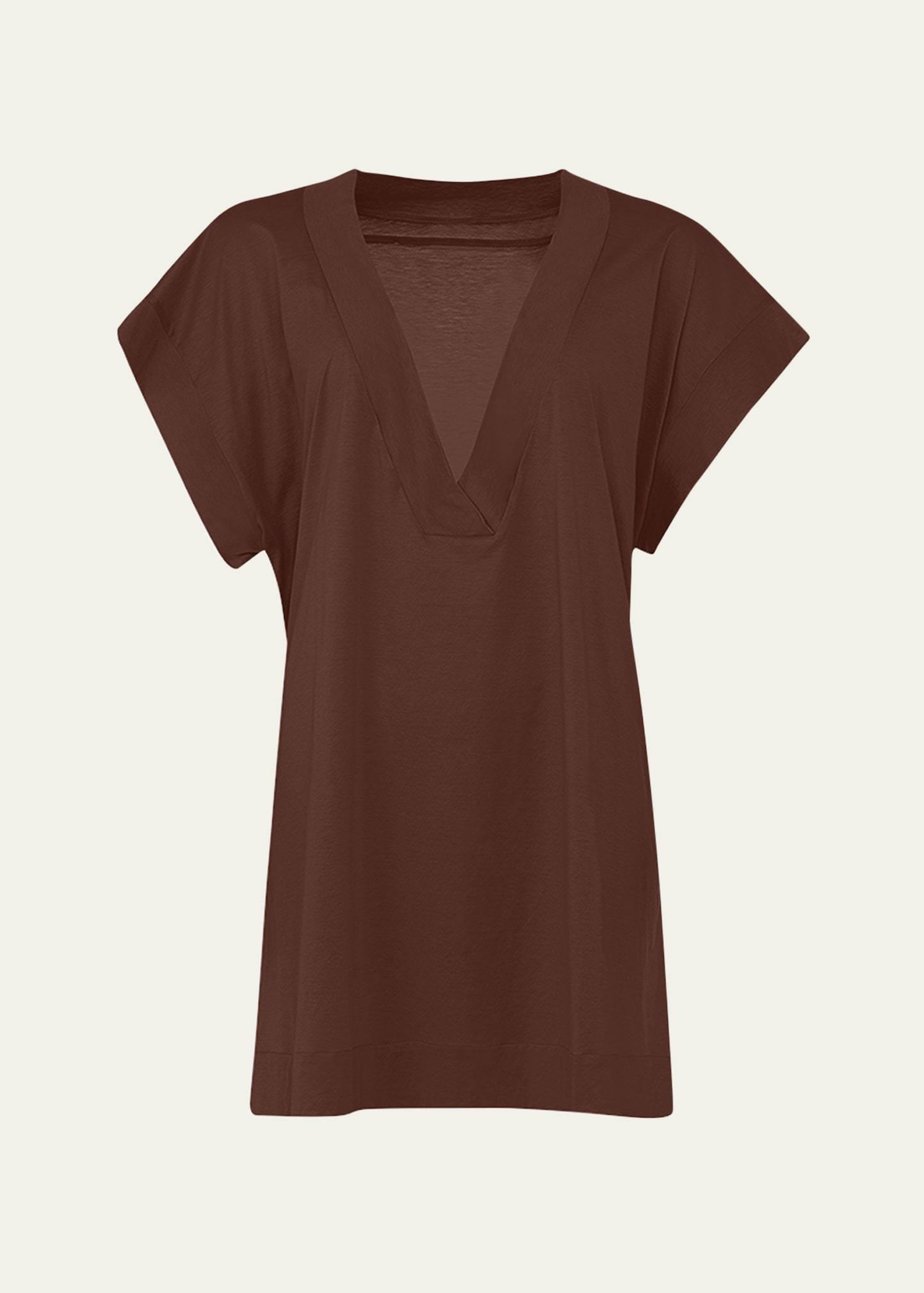 Eres Renee V-neck T-shirt Coverup In Tonka 23e