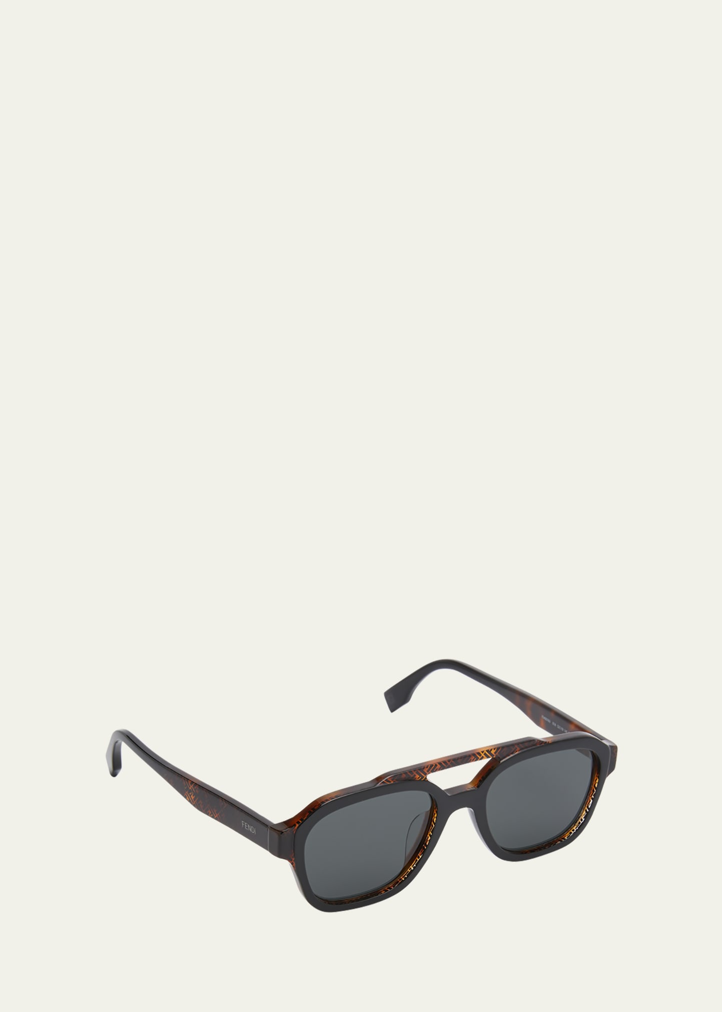 All-Over Logo Acetate Aviator Sunglasses