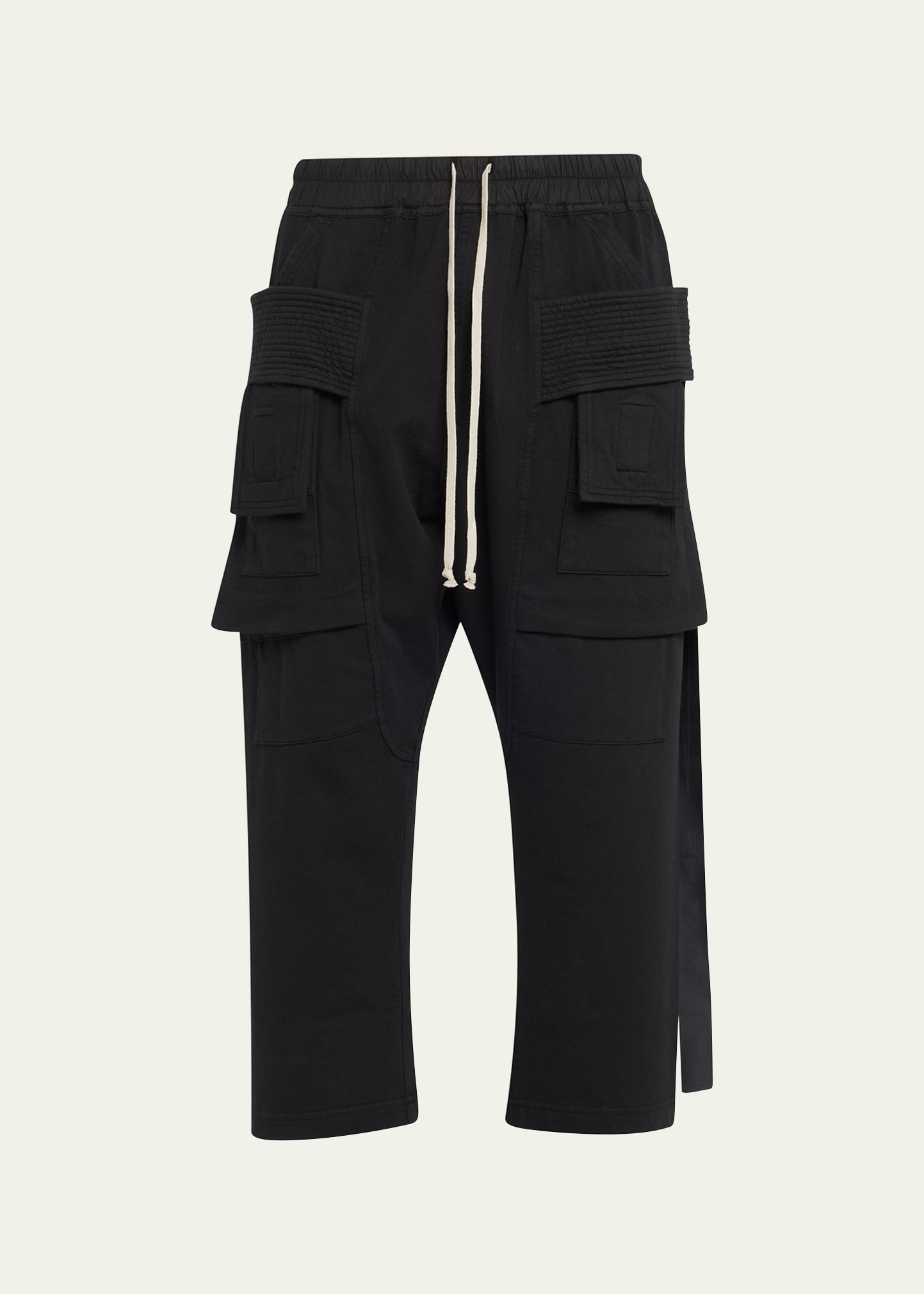 Drkshdw Rick Owens Creatch Regular Fit Cropped Cargo Pants In