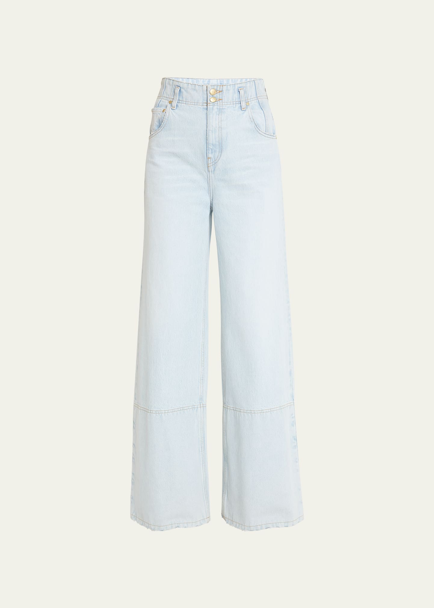 Ulla Johnson The Margot High-rise Wide-leg Denim Jeans In Glacier Wash