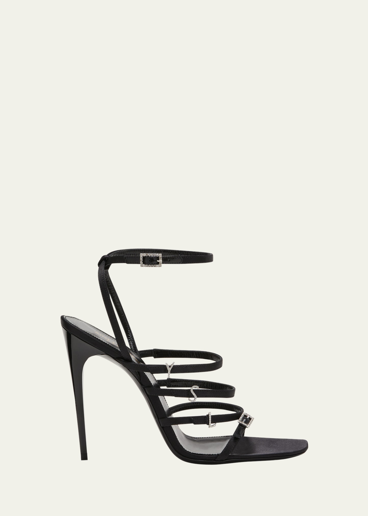 Saint Laurent Opyum 110mm YSL Heel Sandals - Farfetch