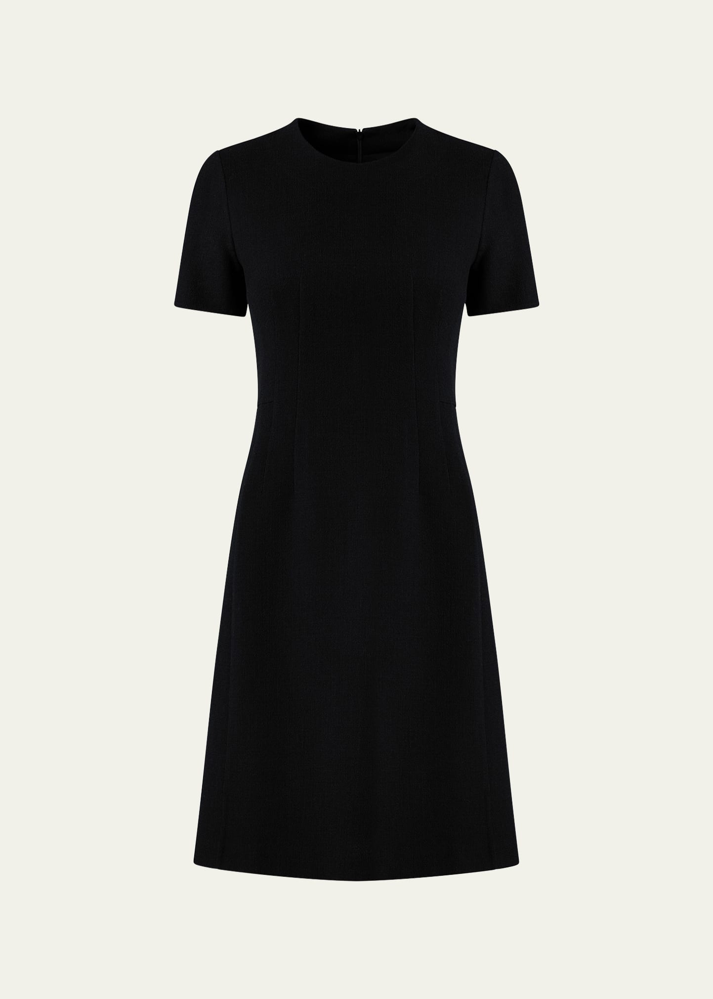 Akris Double-face A-line Dress In Black