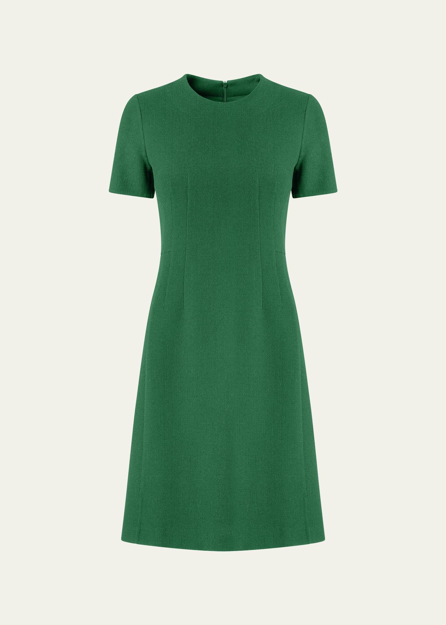 Akris Double-face A-line Dress In Green