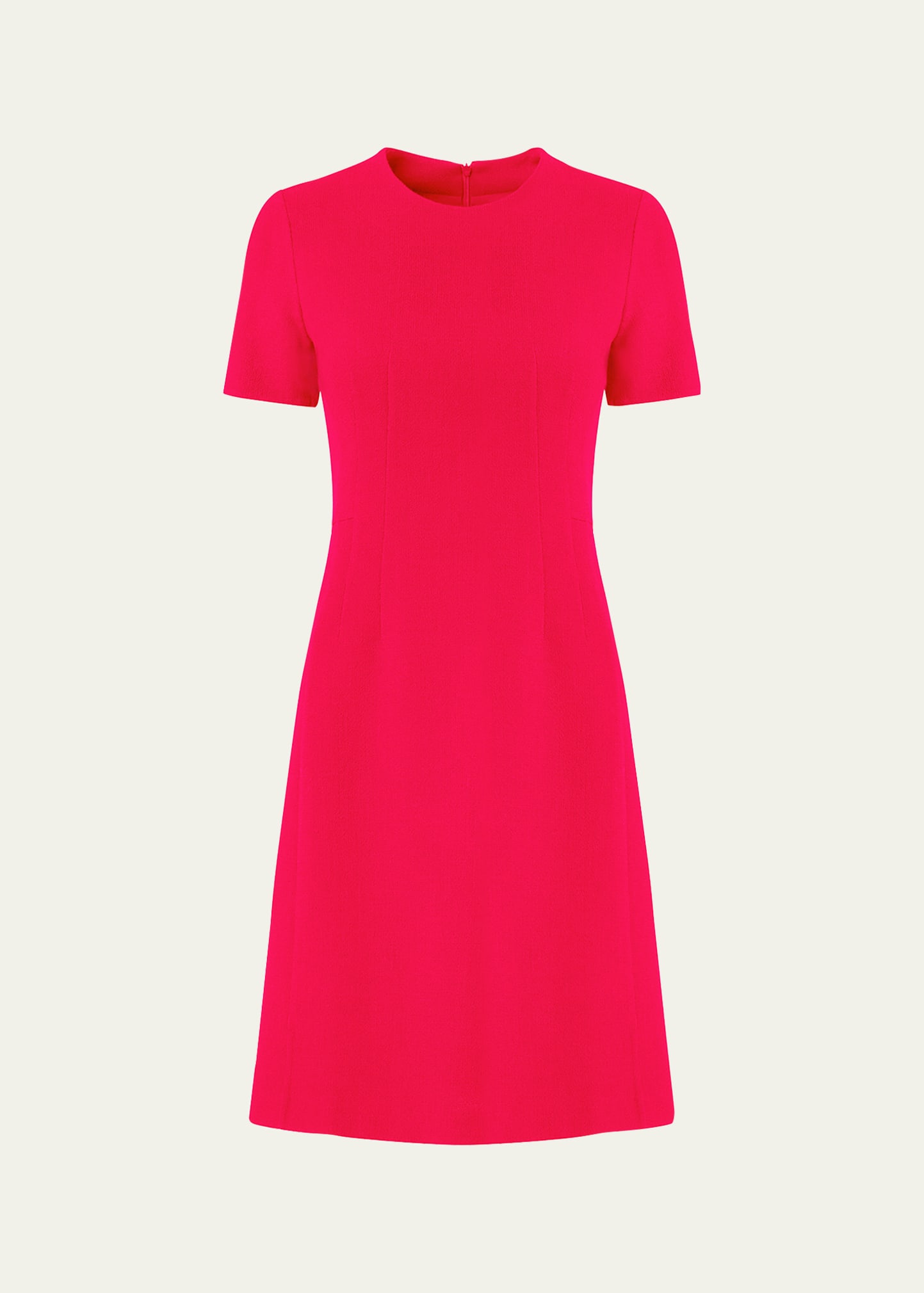 Akris Double-face A-line Dress In Magenta