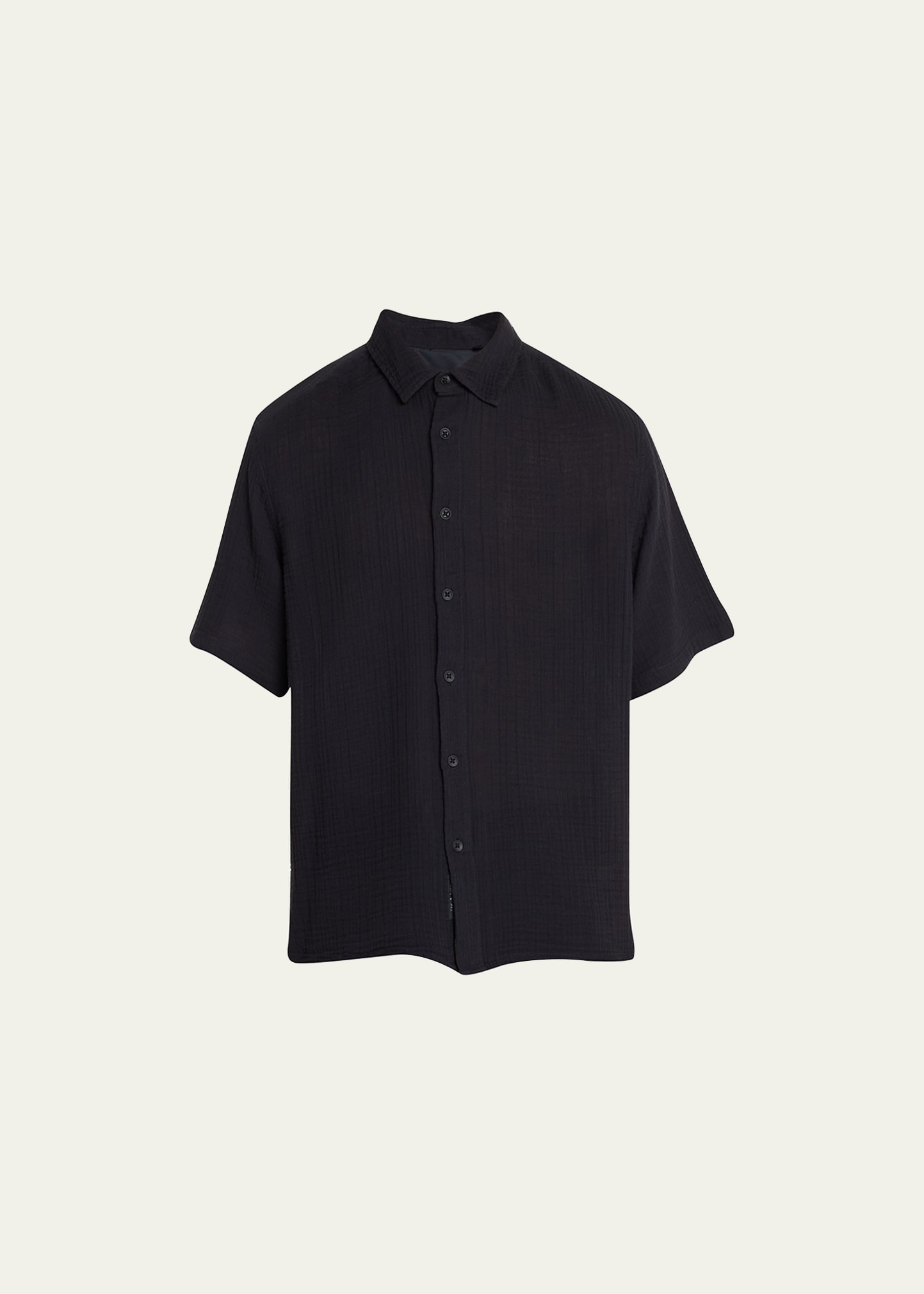 Shop Rag & Bone Men's Dalton Gauze Sport Shirt In Black