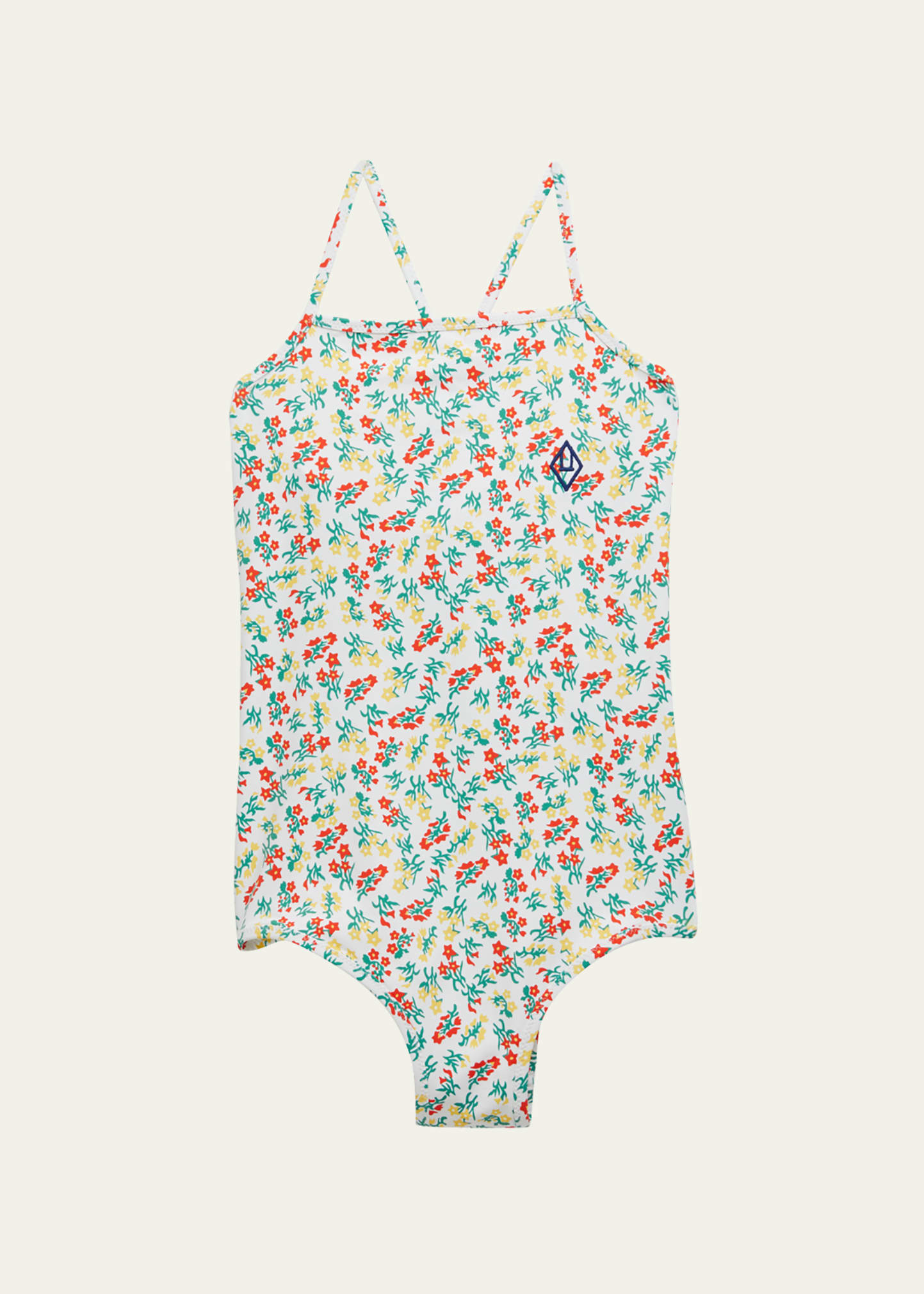 THE ANIMALS OBSERVATORY GIRL'S TROUT FLORAL-PRINT ONE-PIECE SWIMSUIT