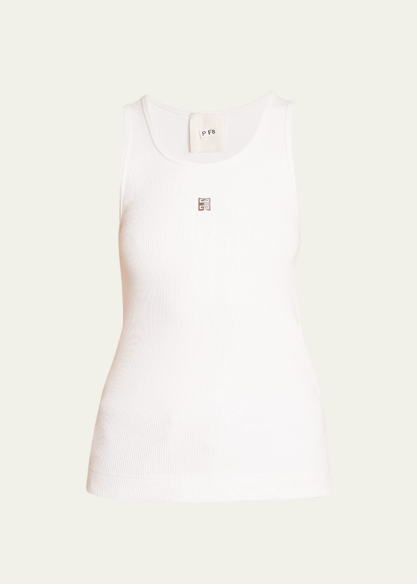 Givenchy 4g Embroidered Rib In White