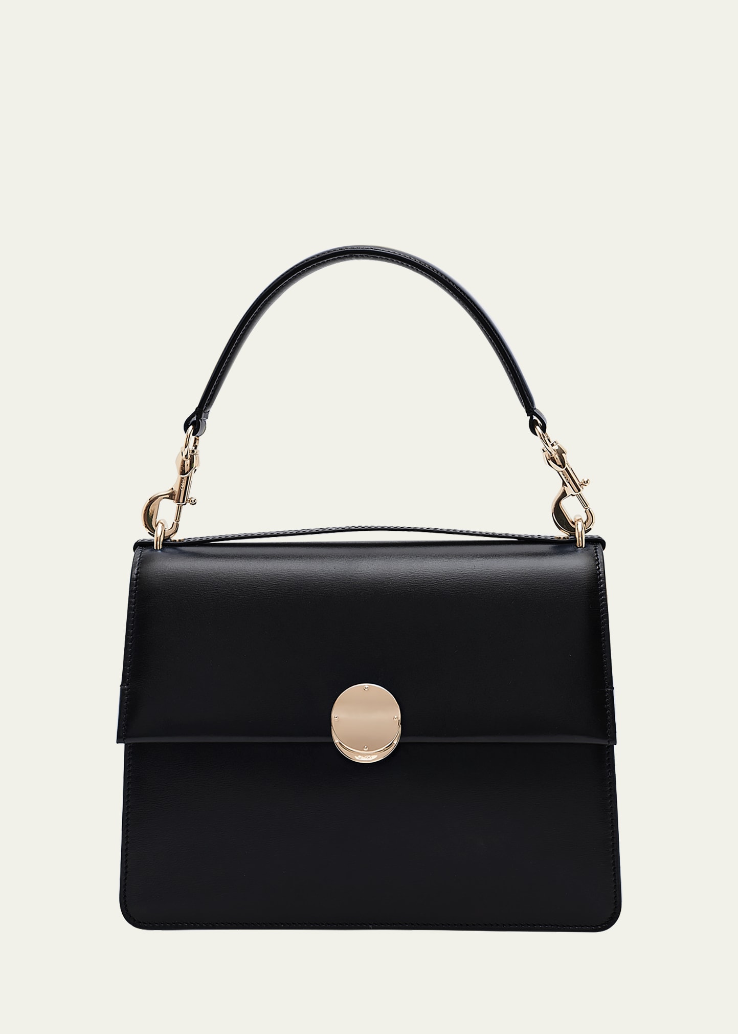 Chloé Penelope Calfskin Top-handle Bag In Black