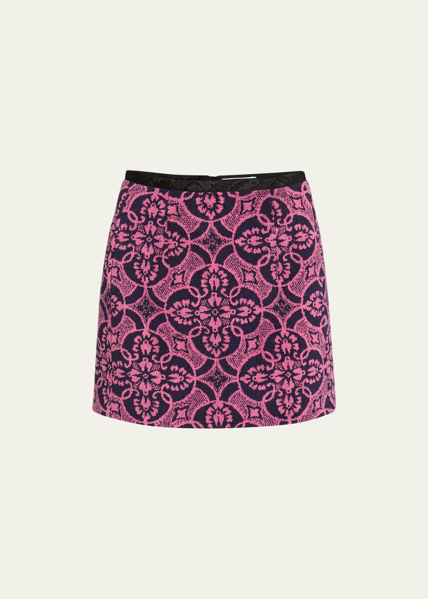 Shop Marine Serre Oriental Mini Skirt In 07 Oriental Fusch