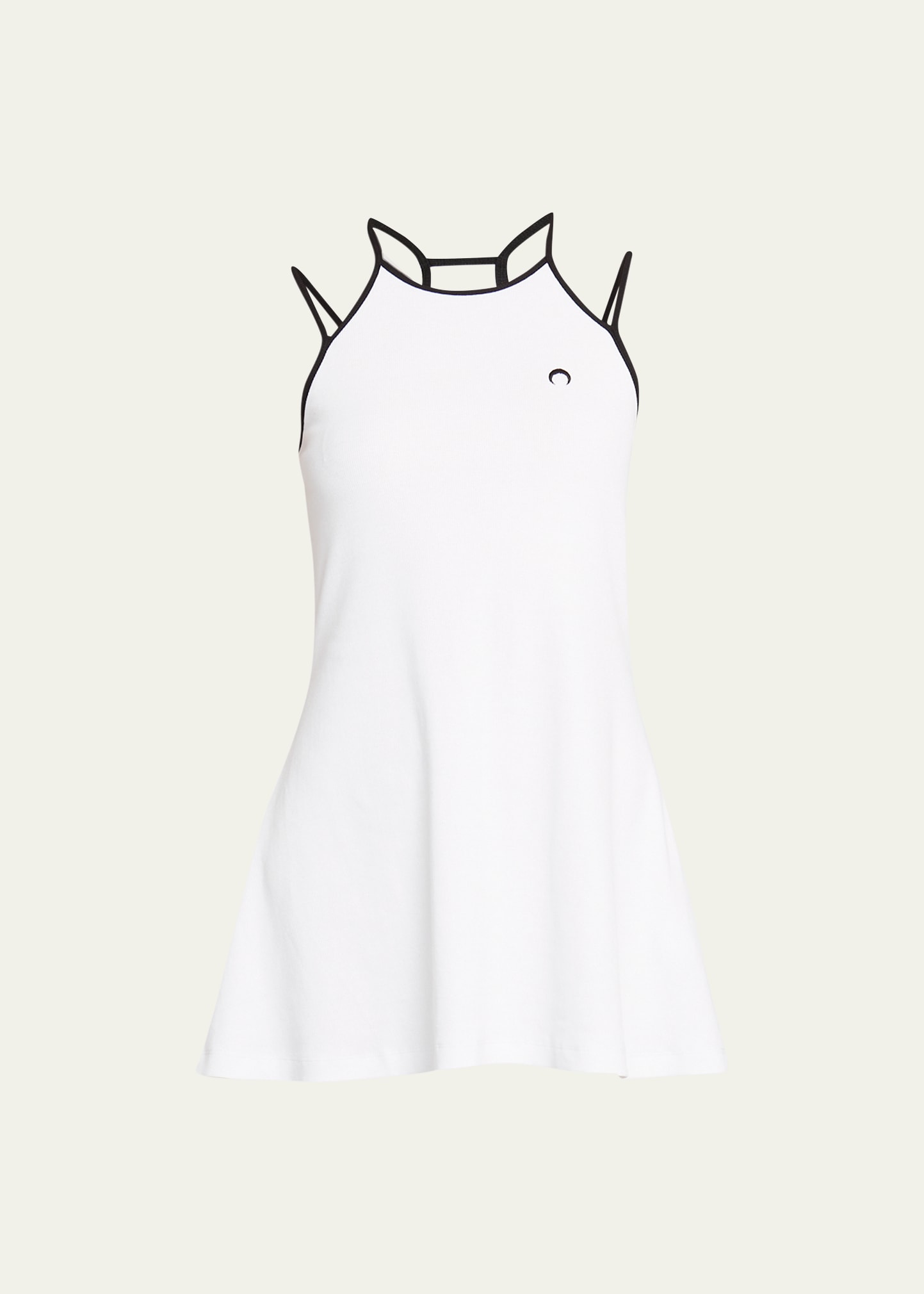 Marine Serre Ssense Exclusive White Tennis Court Tank Top In 01 White