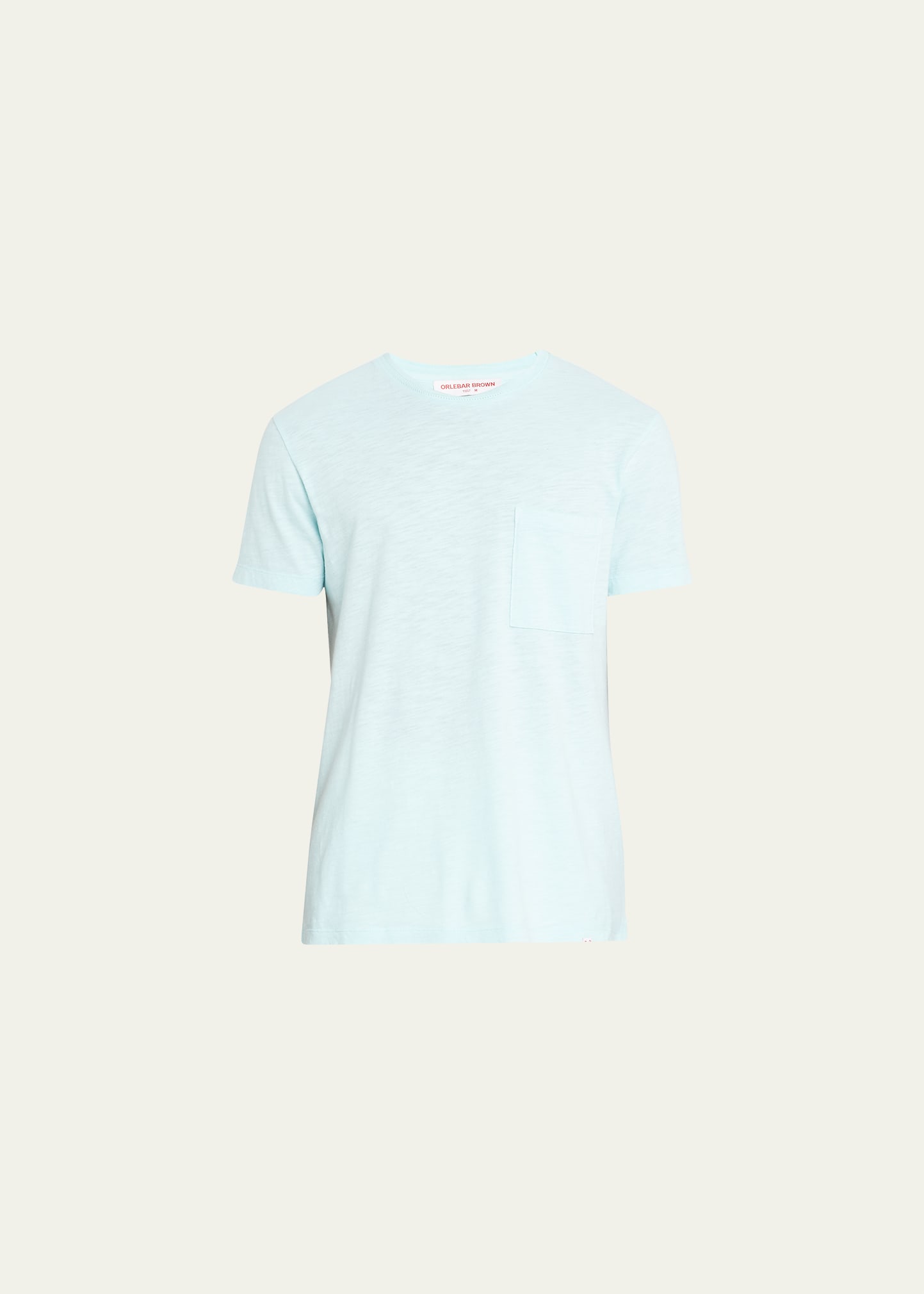 Orlebar Brown Brand-patch Crewneck Cotton-jersey T-shirt In Hush