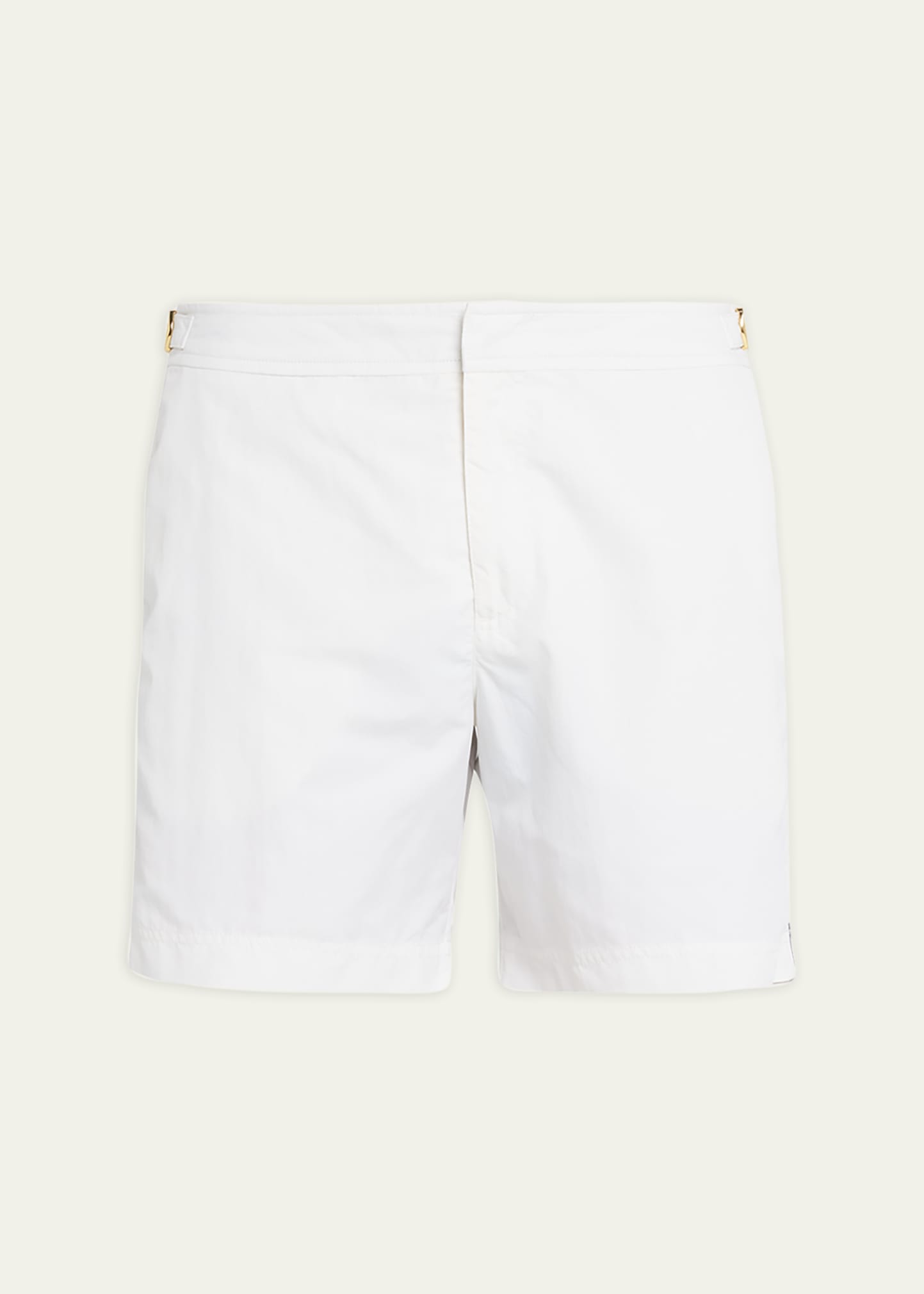 Shop Orlebar Brown Men's Bulldog Tape Insert Swim Shorts In Sea Mist