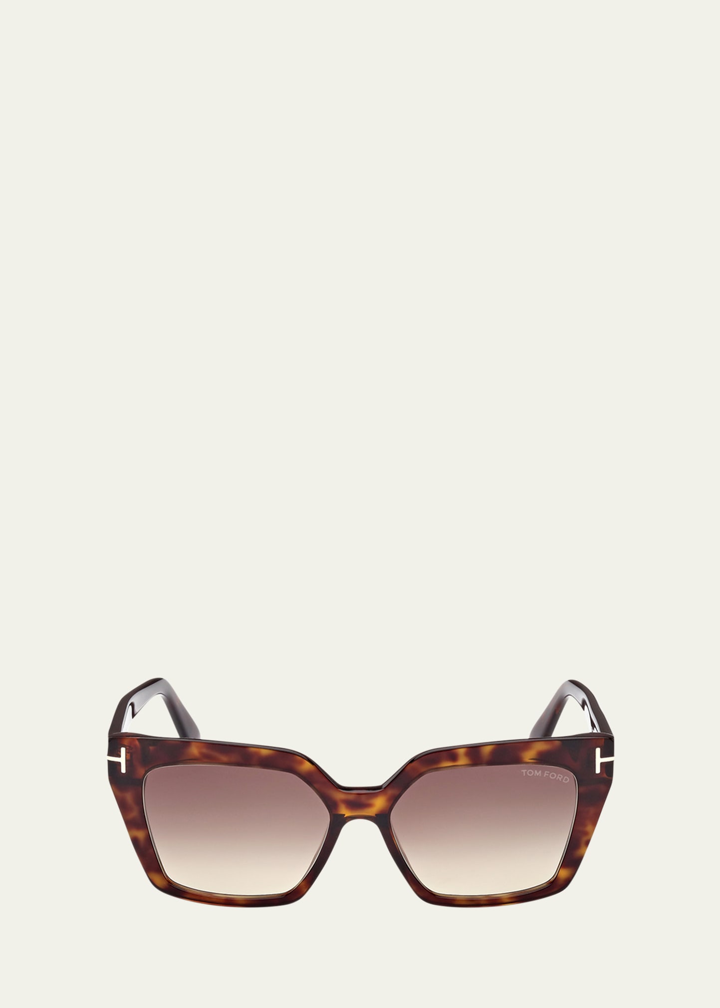 Tom Ford Havana Acetate Cat-eye Sunglasses
