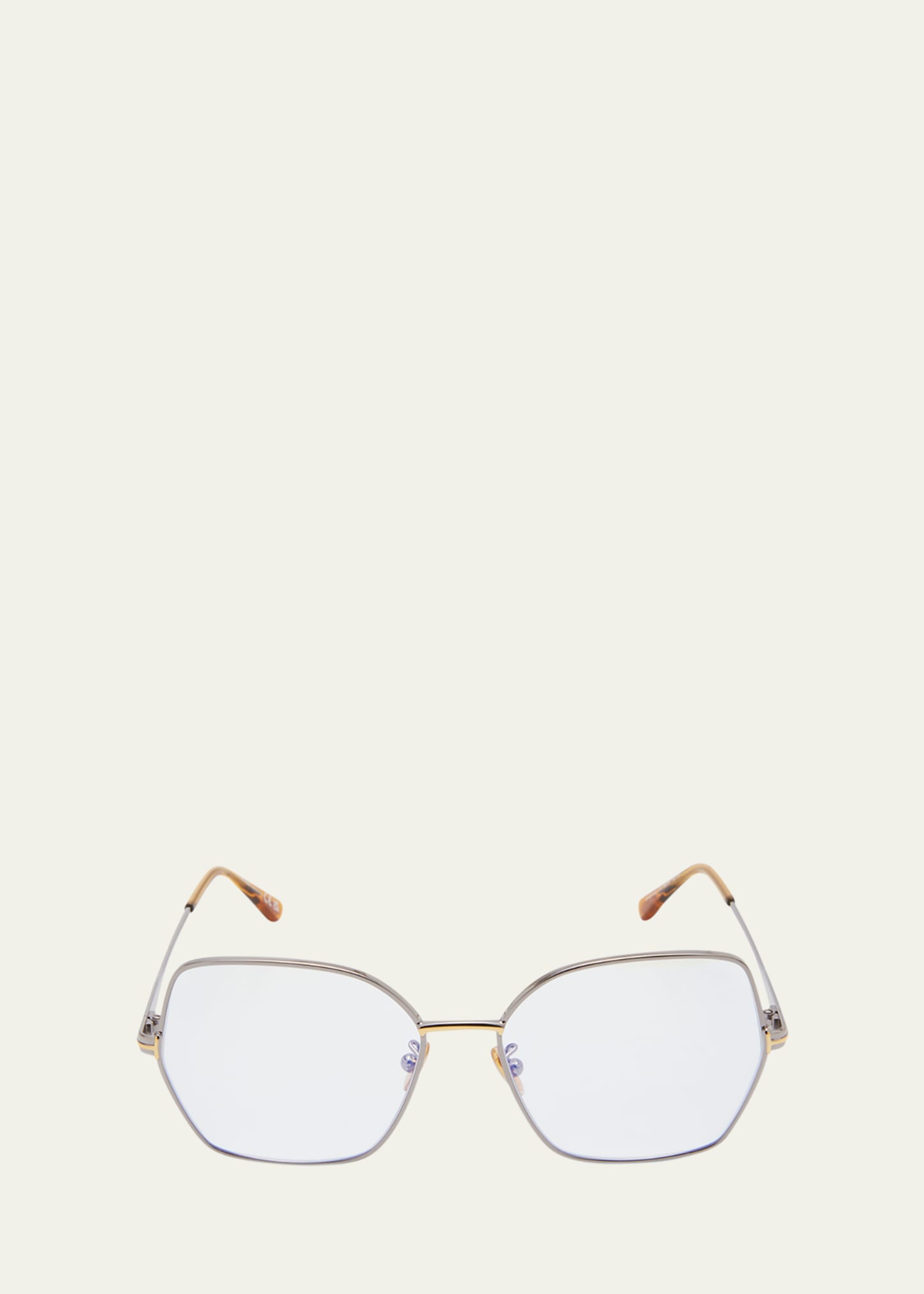 Tom Ford Blue Blocking Two-tone Metal Butterly Glasses