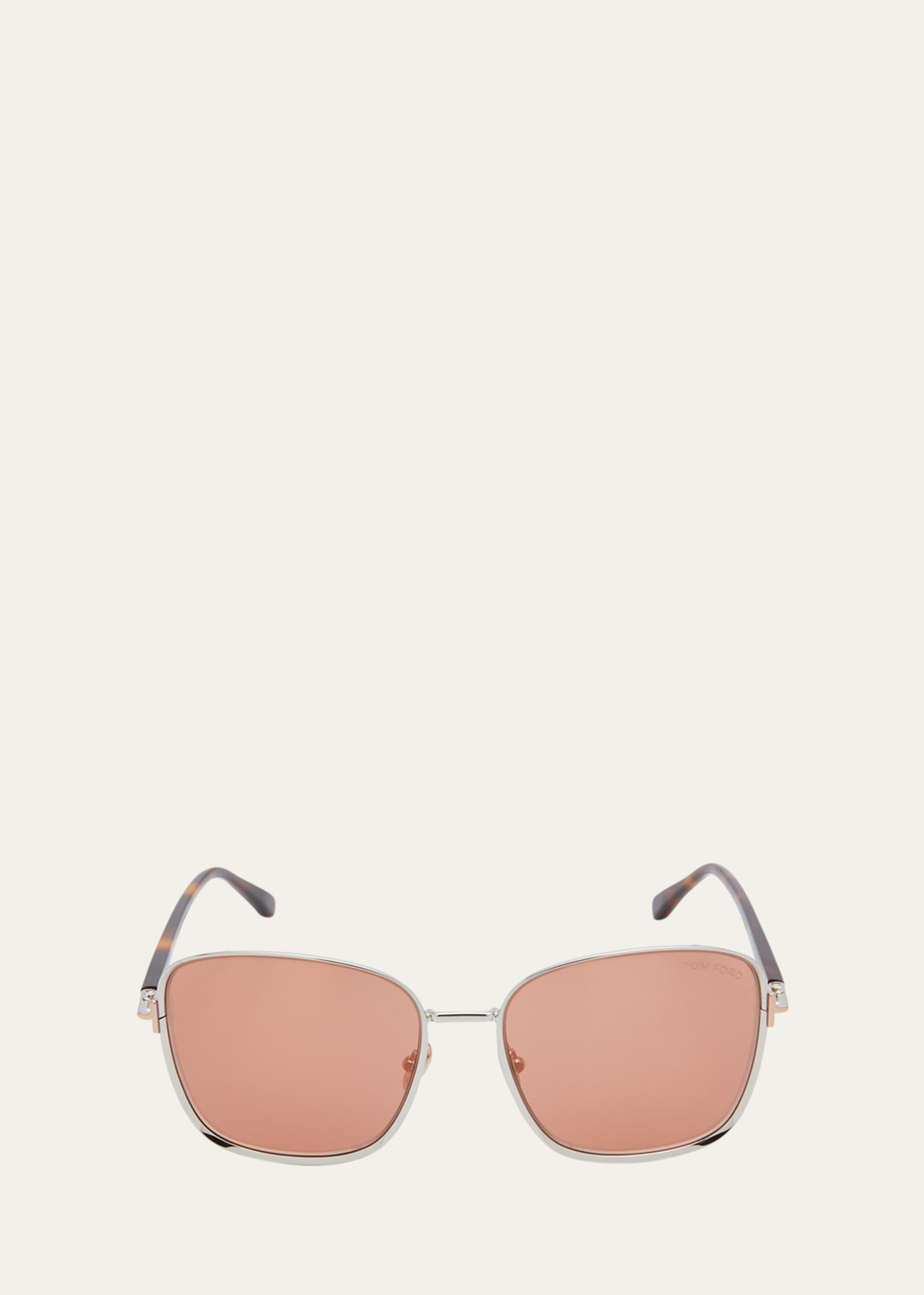 Tom Ford Fern 57mm Square Sunglasses