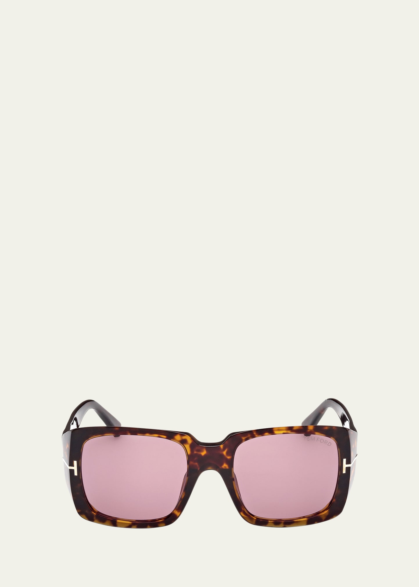 Tom Ford Tortoise Square Acetate Sunglasses