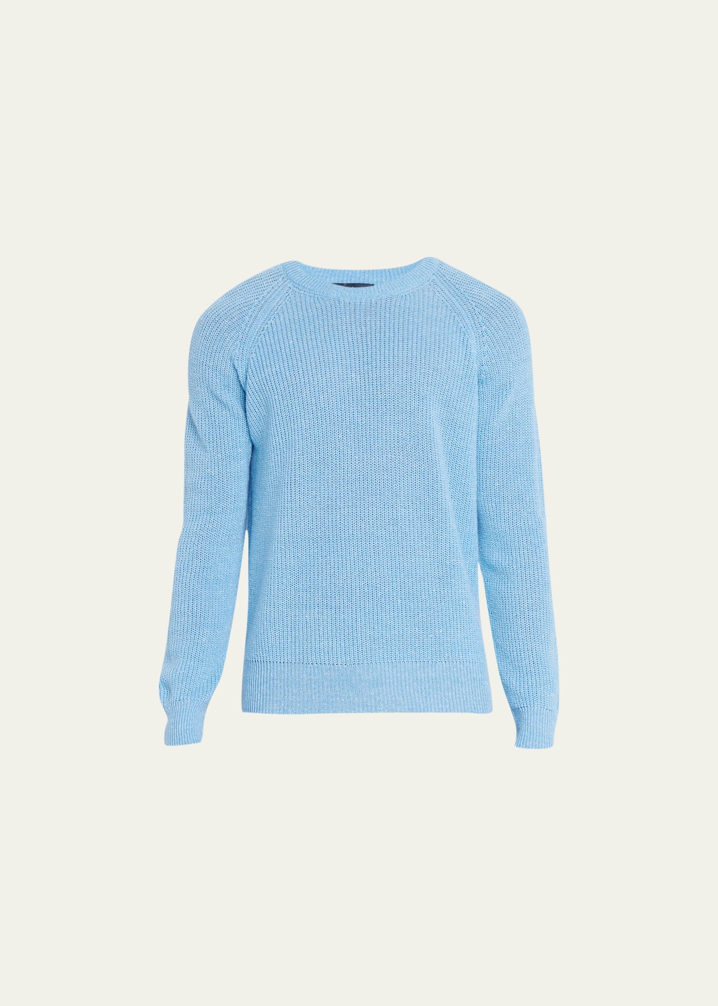 Bergdorf Goodman Men's Cashmere-Linen Knit Crewneck Sweater