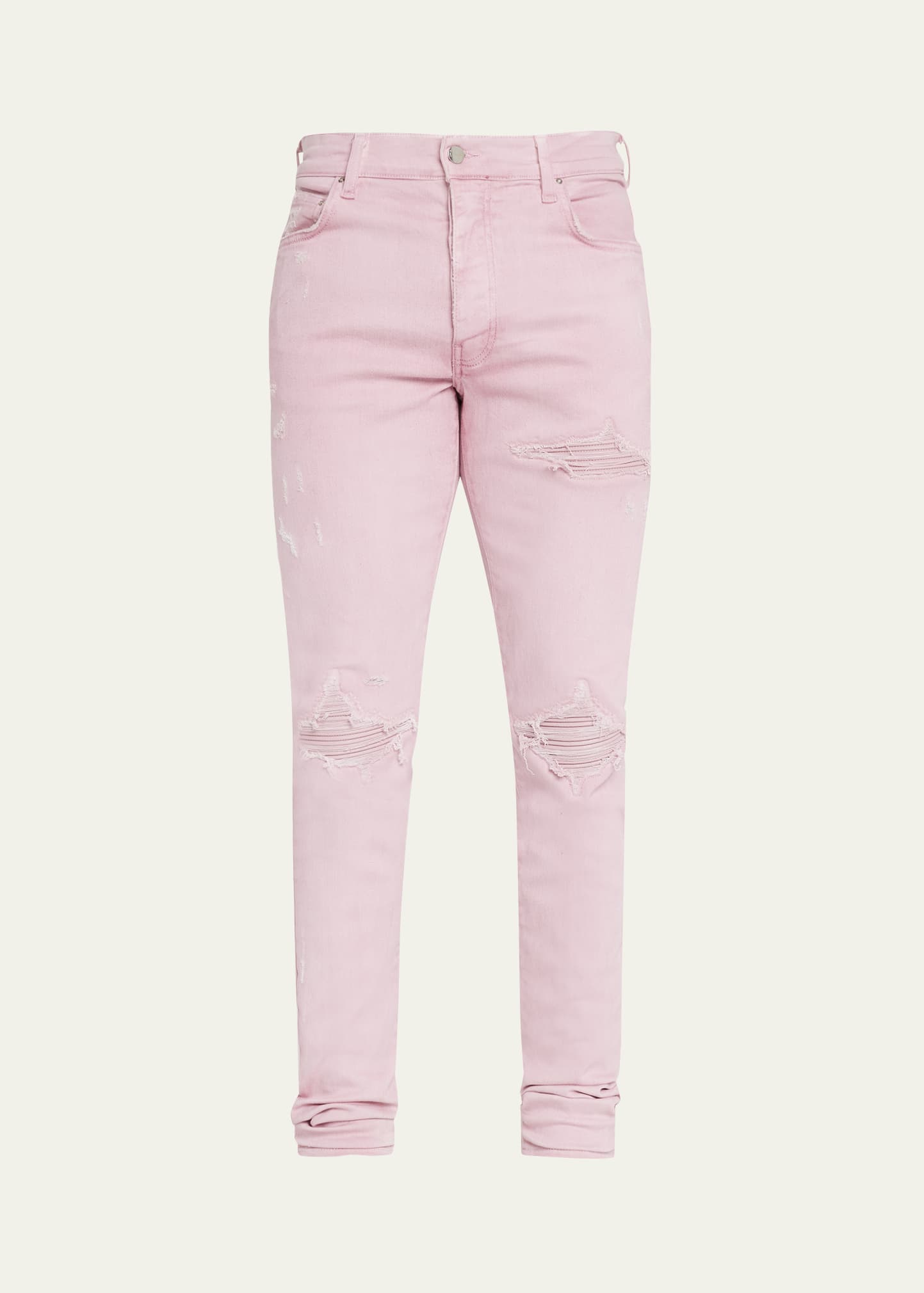 AMIRI MEN'S MX1 REPAIRED SKINNY JEANS