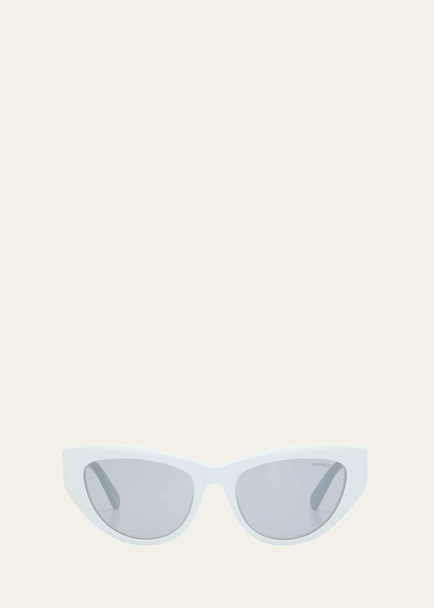 Moncler Mirrored Logo Acetate Cat-eye Sunglasses