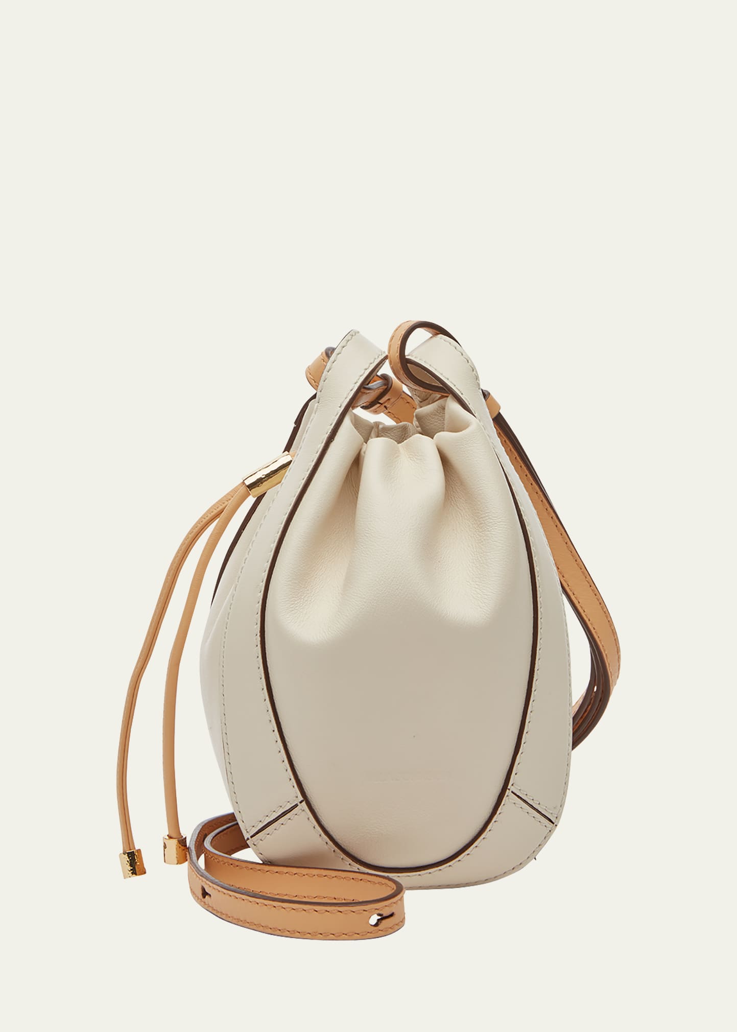 Ulla Johnson Lee Pouch Leather Shoulder Bag In Alabaster | ModeSens