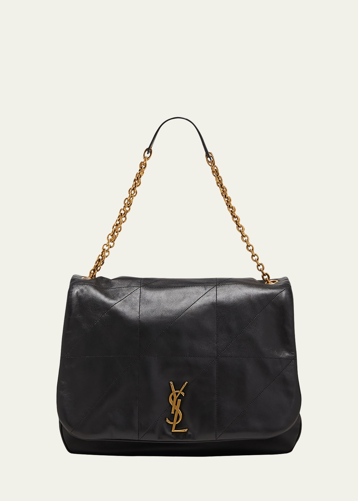 Saint Laurent Jamie 4.3 Maxi Quilted Lambskin Chain Shoulder Bag In Black
