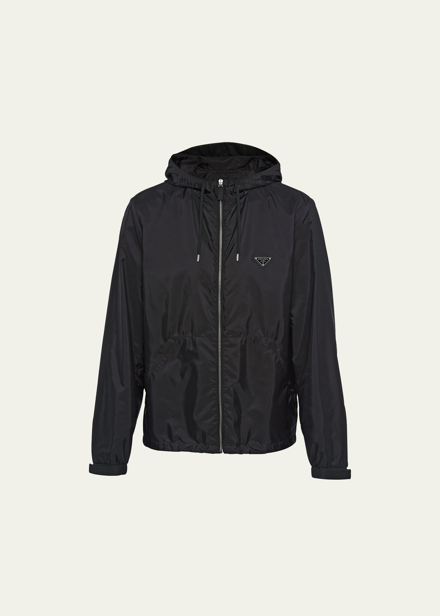 Shop Prada Men's Re-nylon Blouson Jacket In Nero