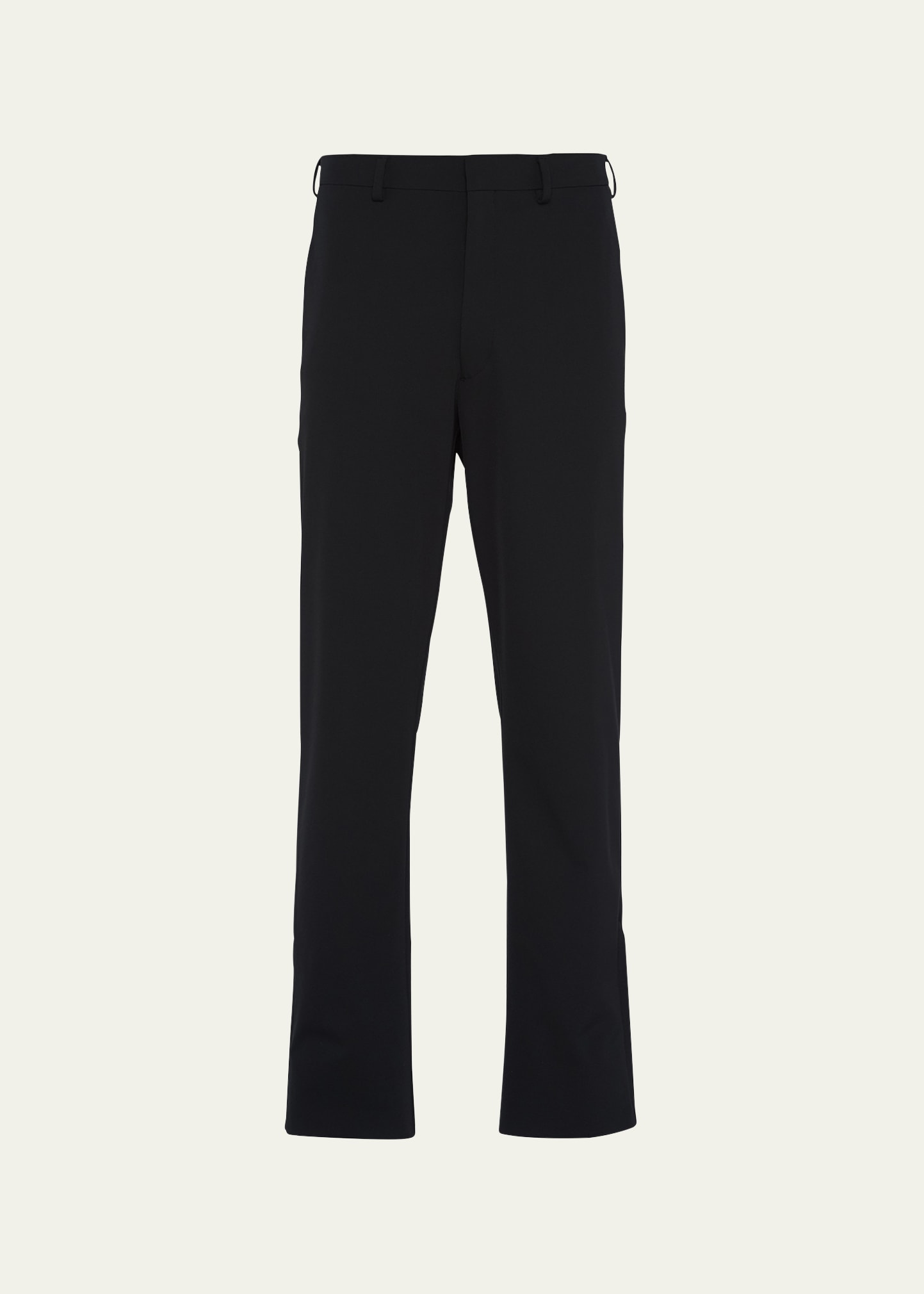 Shop Prada Men's Tech Straight-leg Pants In Nero